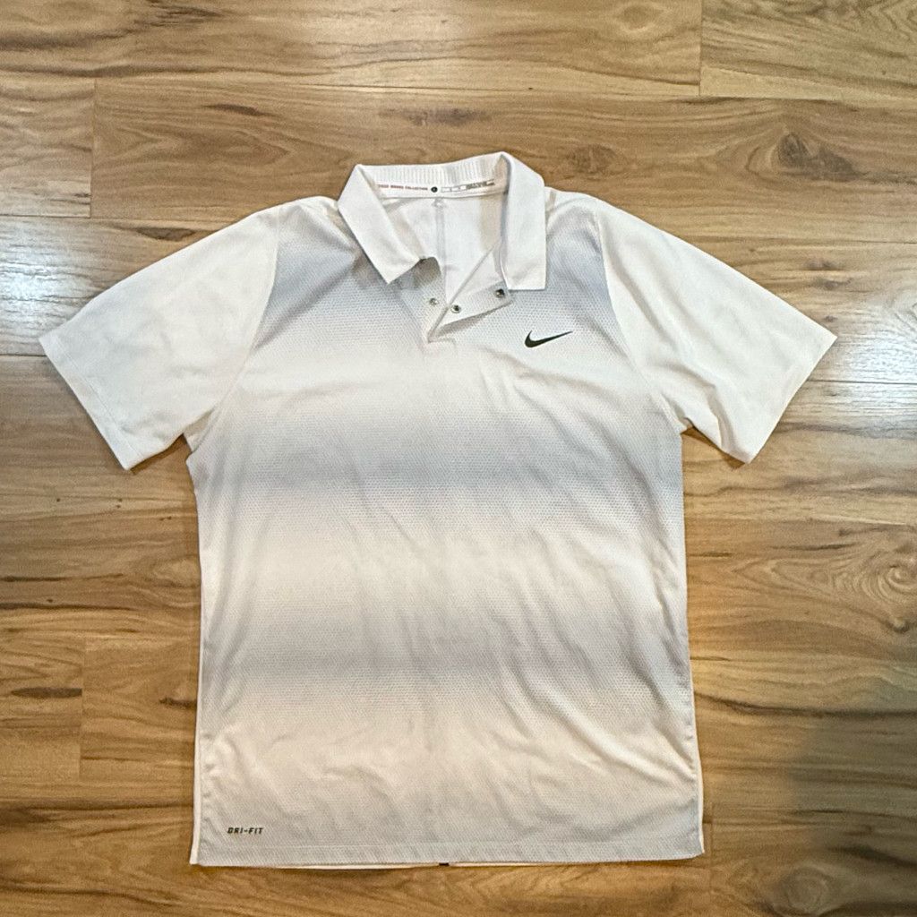 Nike Nike Men’s L Tiger Woods Dri-Fit Golf Polo White Size US L / EU 52-54 / 3 - 1 Thumbnail