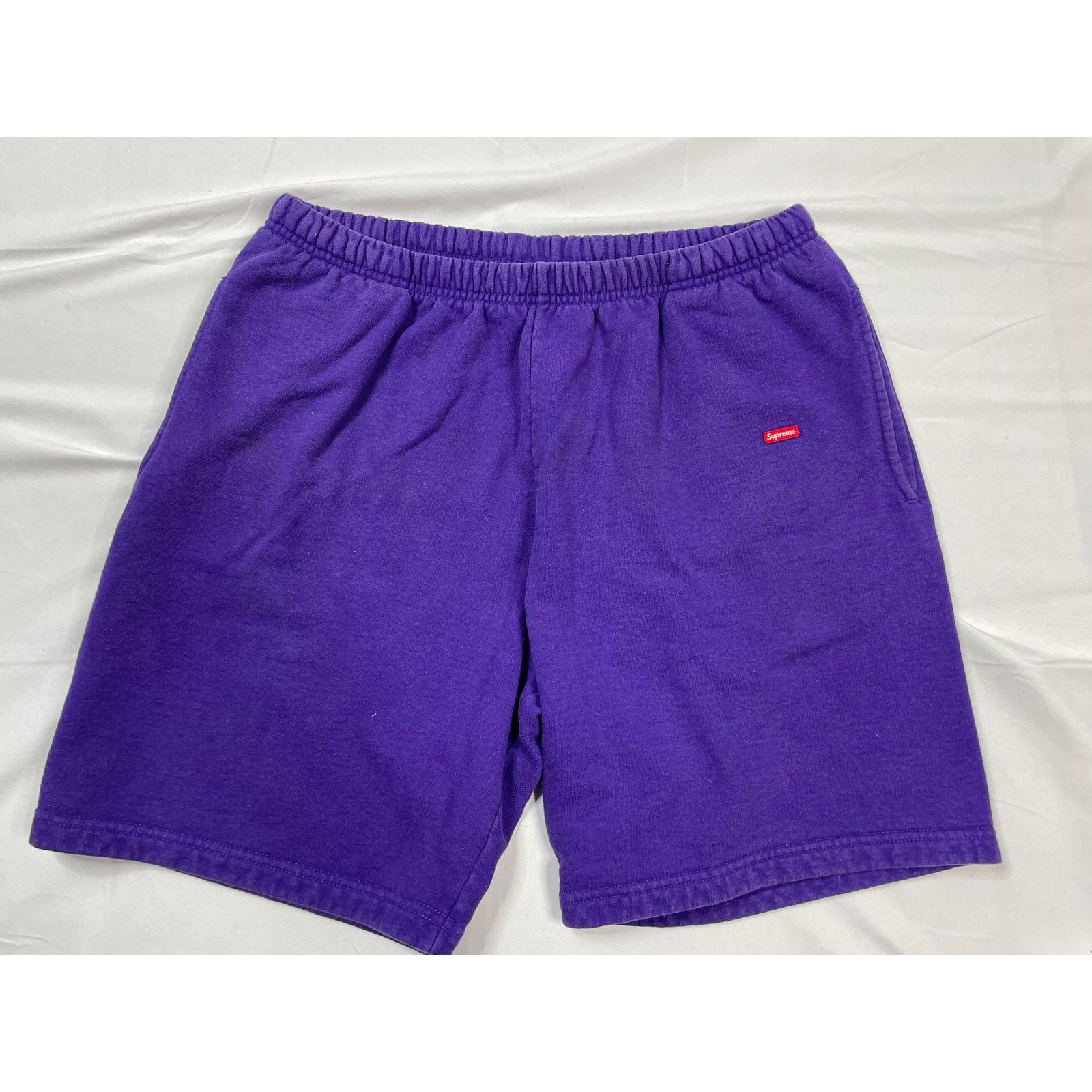 image of Supreme Sweatshorts Purple Small Bogo Size:large Used, Men's (Size 38)