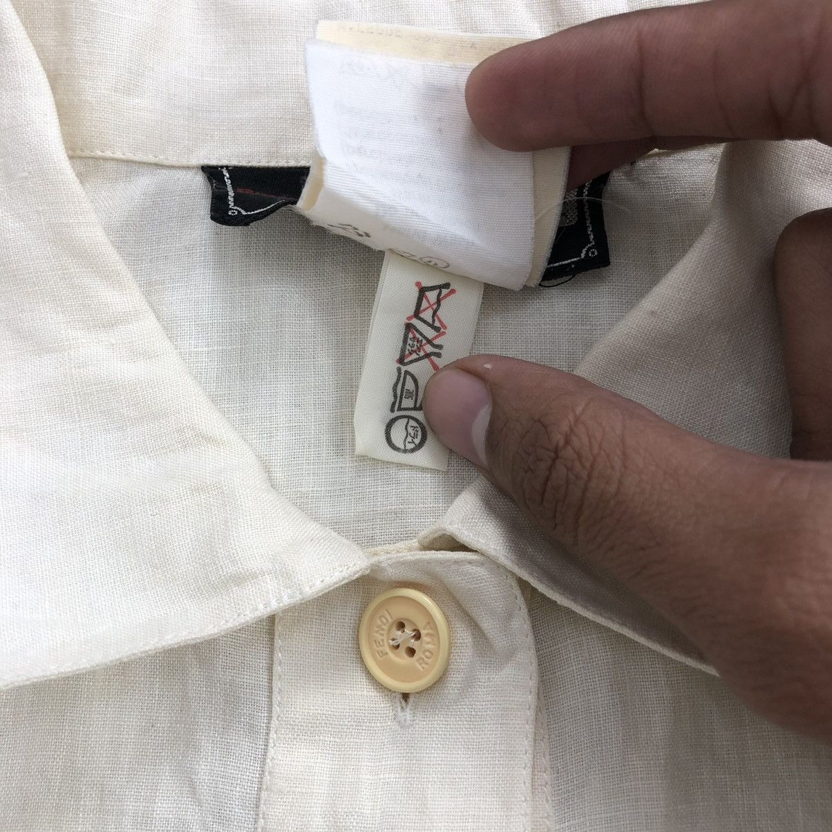 Fendi 90s Vintage Fendi 365 Roma 2 Pocket Button Shirt Luxury Size US M / EU 48-50 / 2 - 9 Thumbnail