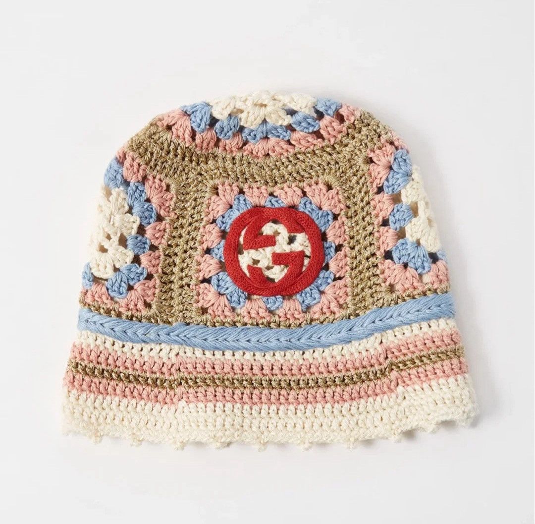 Gucci GUCCI LOVELIGHT INTERLOCKING G CROCHET HAT Size ONE SIZE - 12 Thumbnail
