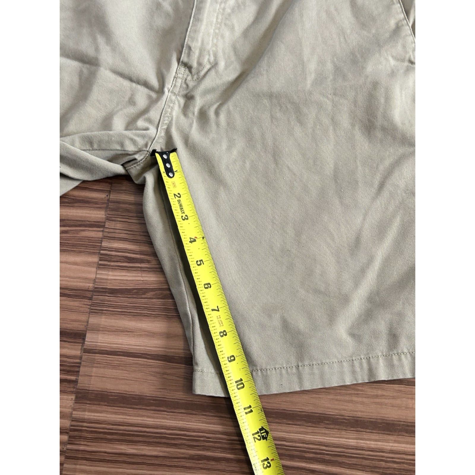 Volcom Volcom Mens Flat Front Shorts Chino 36 Beige Tan 2 Front 2 Back Pockets Belt Loops Zip Button Casual Everyday Spring Summer Fall Mens Size US 36 / EU 52 - 3 Thumbnail