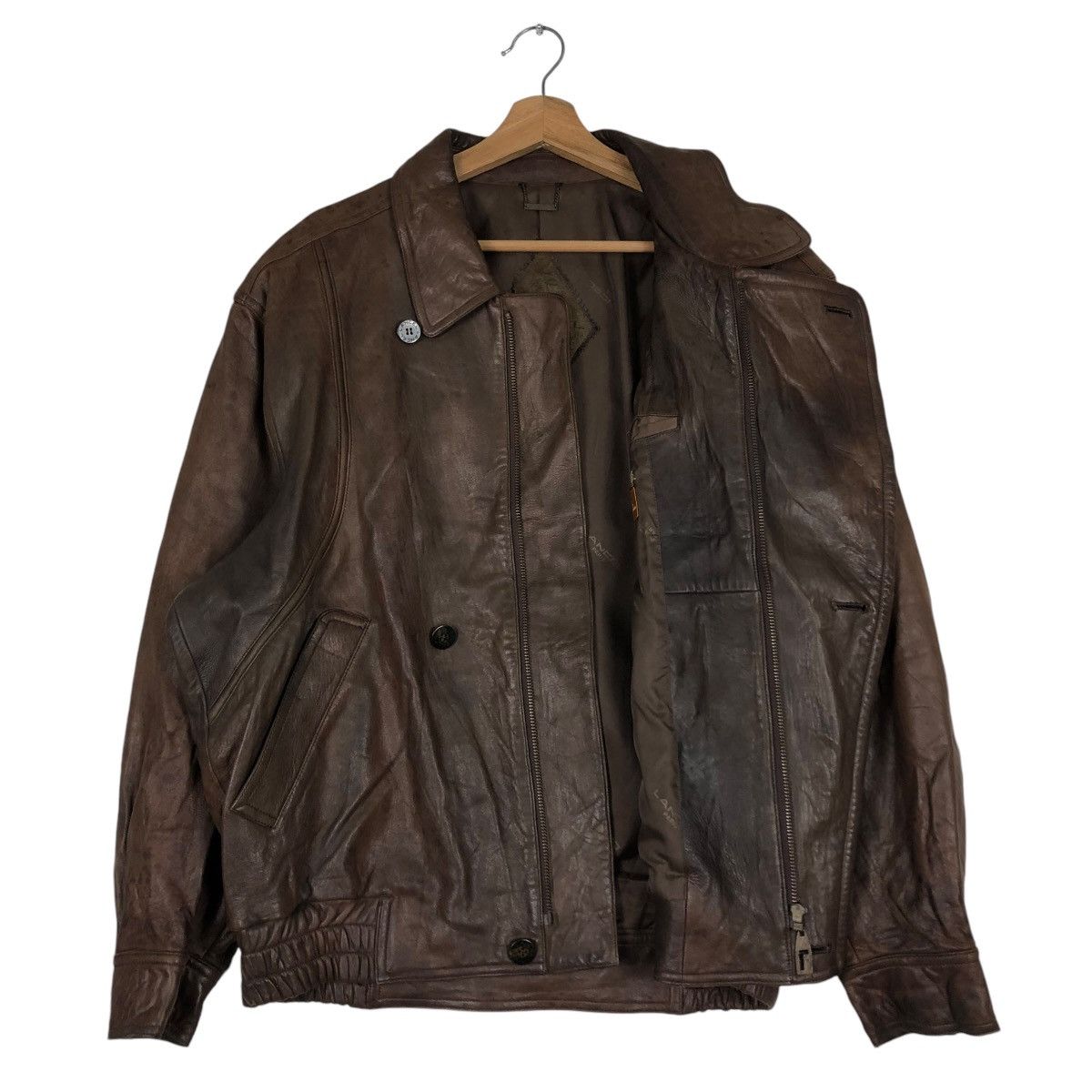 Lancel 🔥VINTAGE BIKER LEATHER JACKET LANCEL PARIS Size US M / EU 48-50 / 2 - 13 Thumbnail