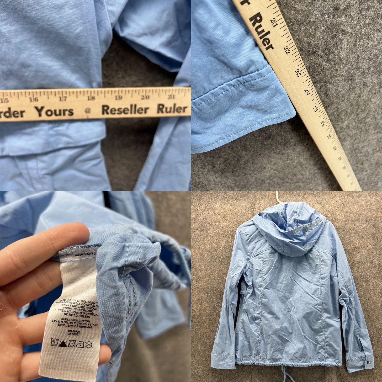 Vintage Columbia Jacket Men Medium Adult Blue Full Zip Hoodie Cotton Nylon Windbreaker Jacket Hoodie Size US M / EU 48-50 / 2 - 8 Thumbnail