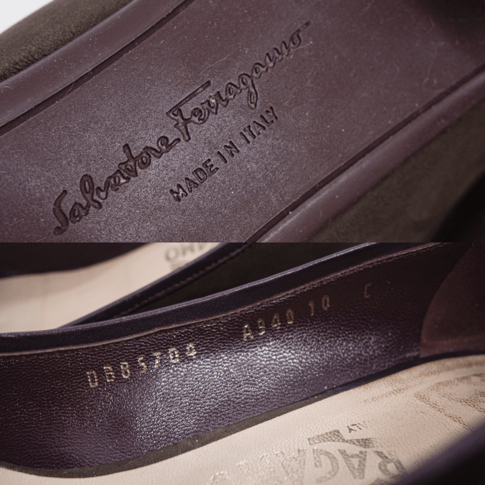 Salvatore Ferragamo Horsebit Leather Suede Shoes Size US 10 / IT 40 - 8 Thumbnail