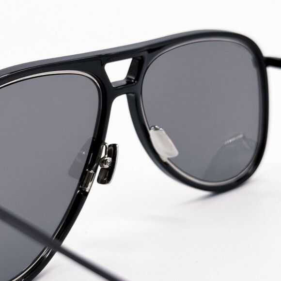 Saint Laurent Paris NEW SAINT LAURENT CLASSIC 11 RIM 002 AVIATOR UNISEX BLACK SU Size ONE SIZE - 6 Thumbnail