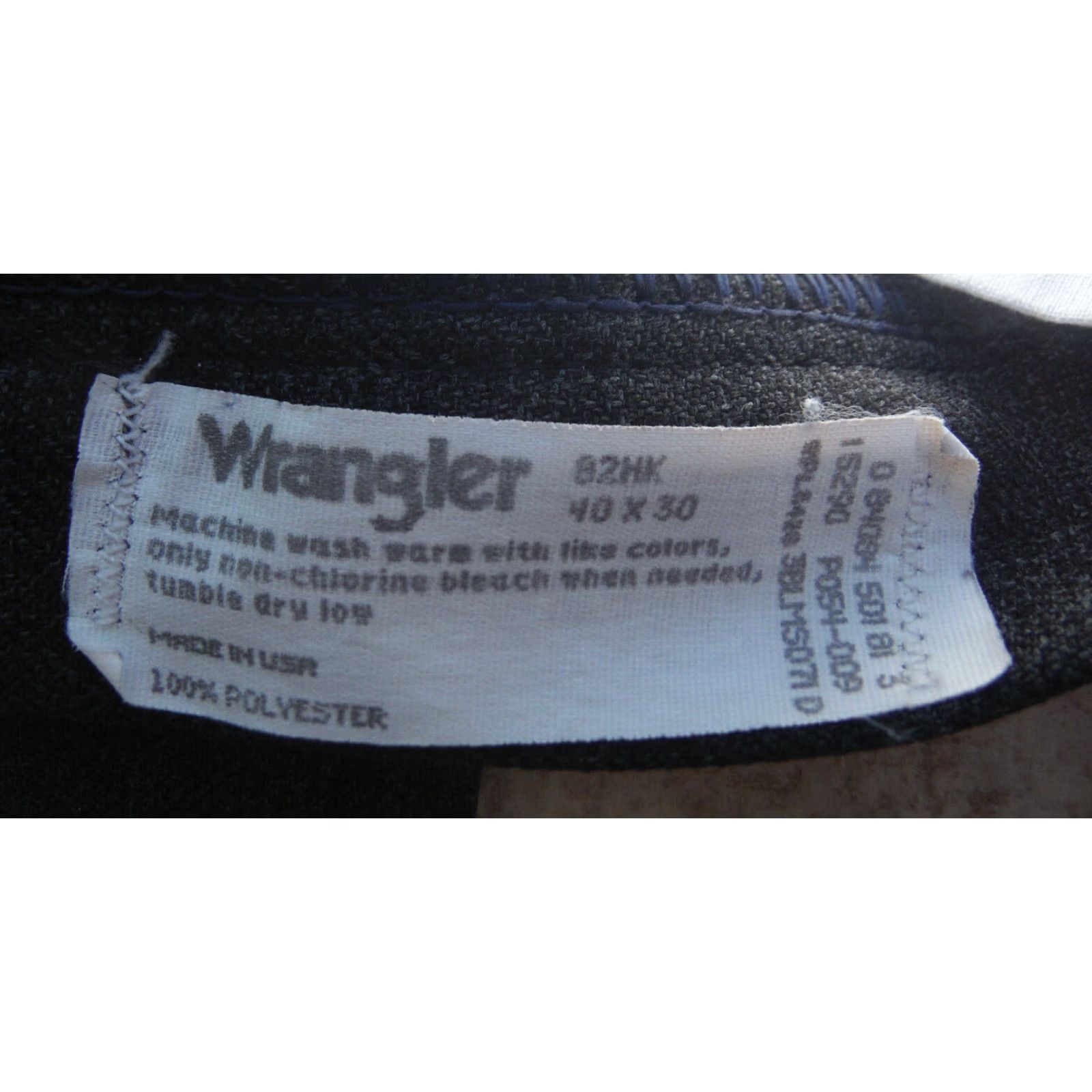 Wrangler Wrangler Wrancher 82HK Regular Fit Polyester Heather Black 90s USA Wrancher Jeans 38x29 Mens Pants 38x29 Vintage Wrangler - Wrancher 90s Size US 38 / EU 54 - 3 Thumbnail