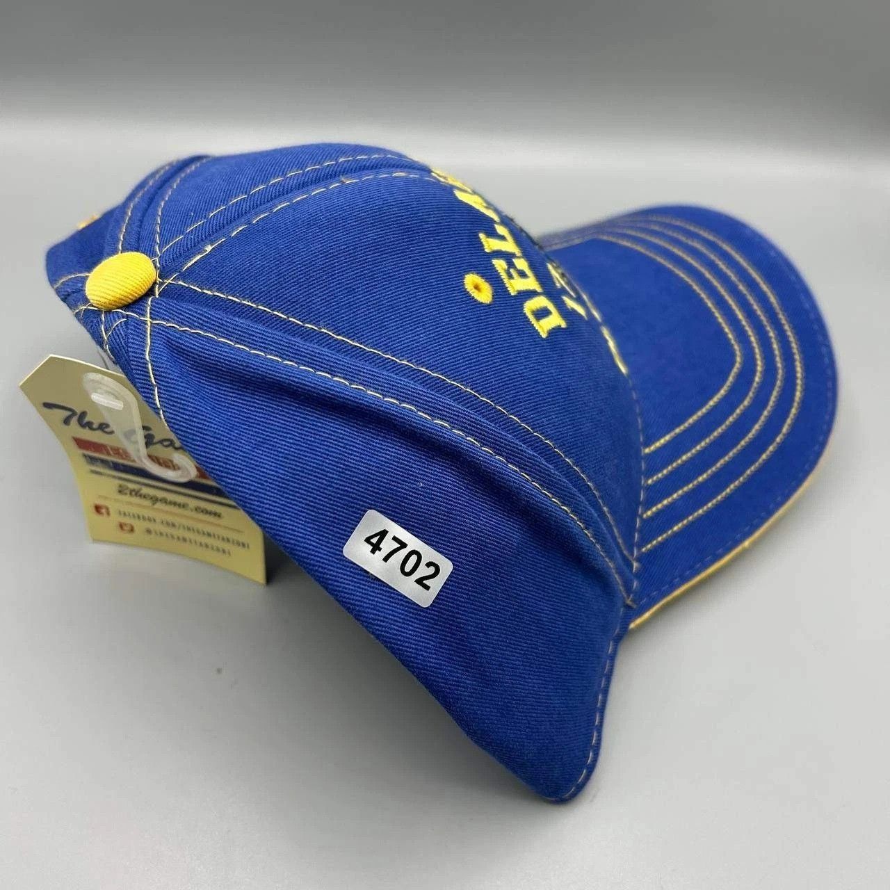 The Game Vintage University of Delaware Blue Hens Hat NCAA Strap Back Size ONE SIZE - 8 Thumbnail