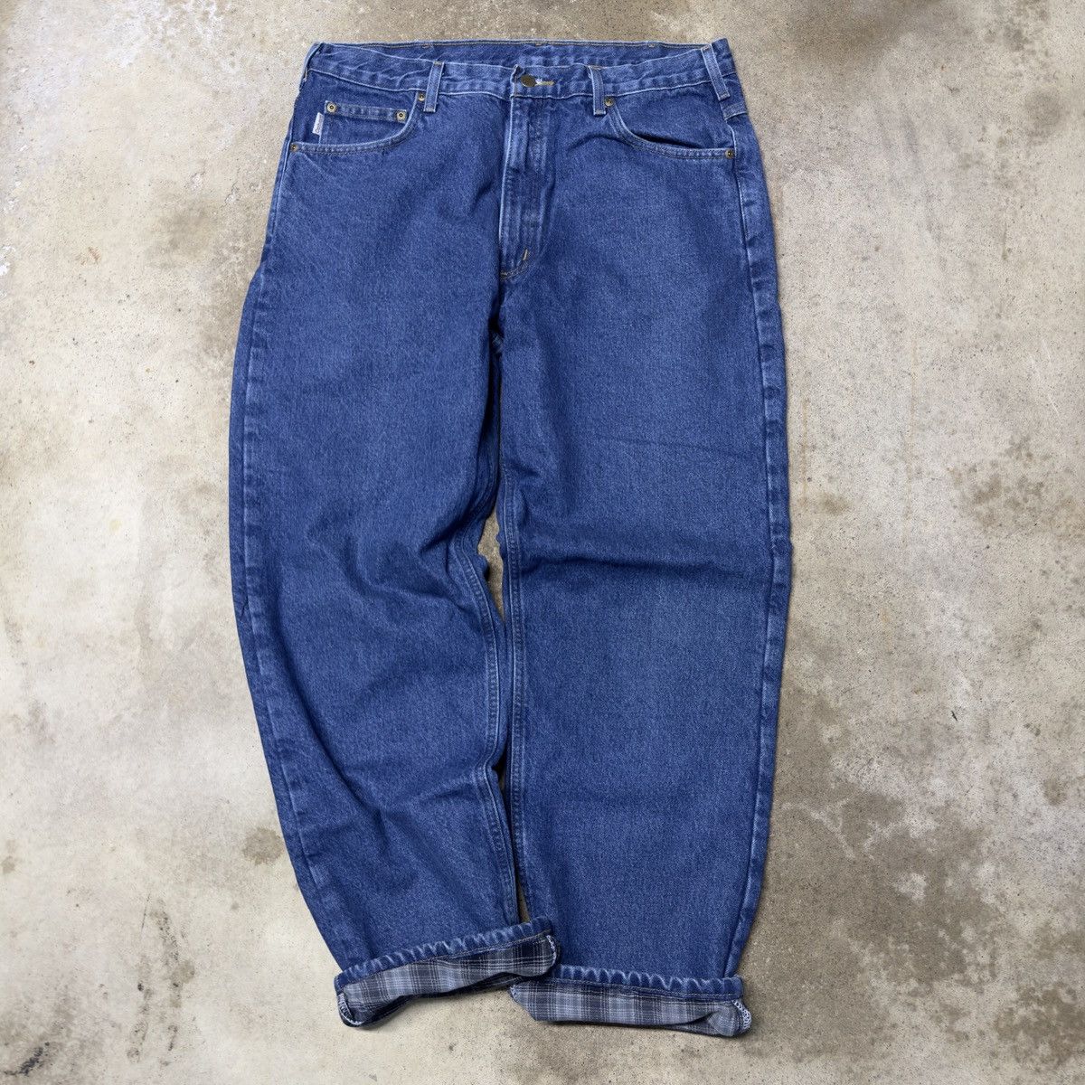Carhartt VINTAGE CARHARTT BLANKET LINED DENIM WORK JEANS 36x30 Size US 36 / EU 52 - 5 Thumbnail