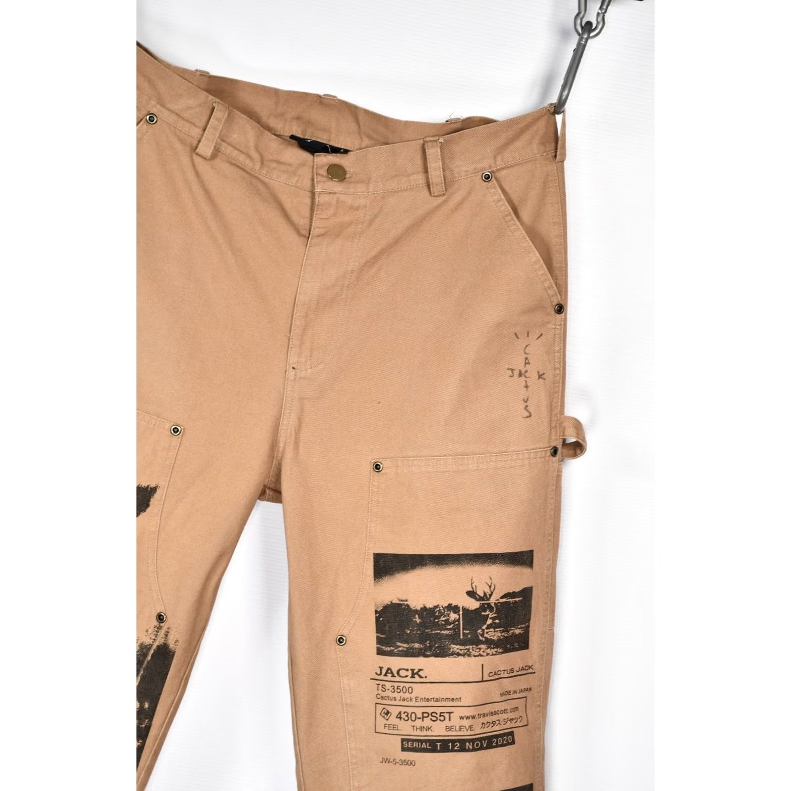 Travis Scott Travis Scott Cactus Jack Pants Shirt? No, Pants. Cargo Pants Men L Brown 100% Cotton Canvas Inseam 26.38in 67cm Vintage? No. Raw-Tag. 90s? N/A Size US 33 - 4 Thumbnail