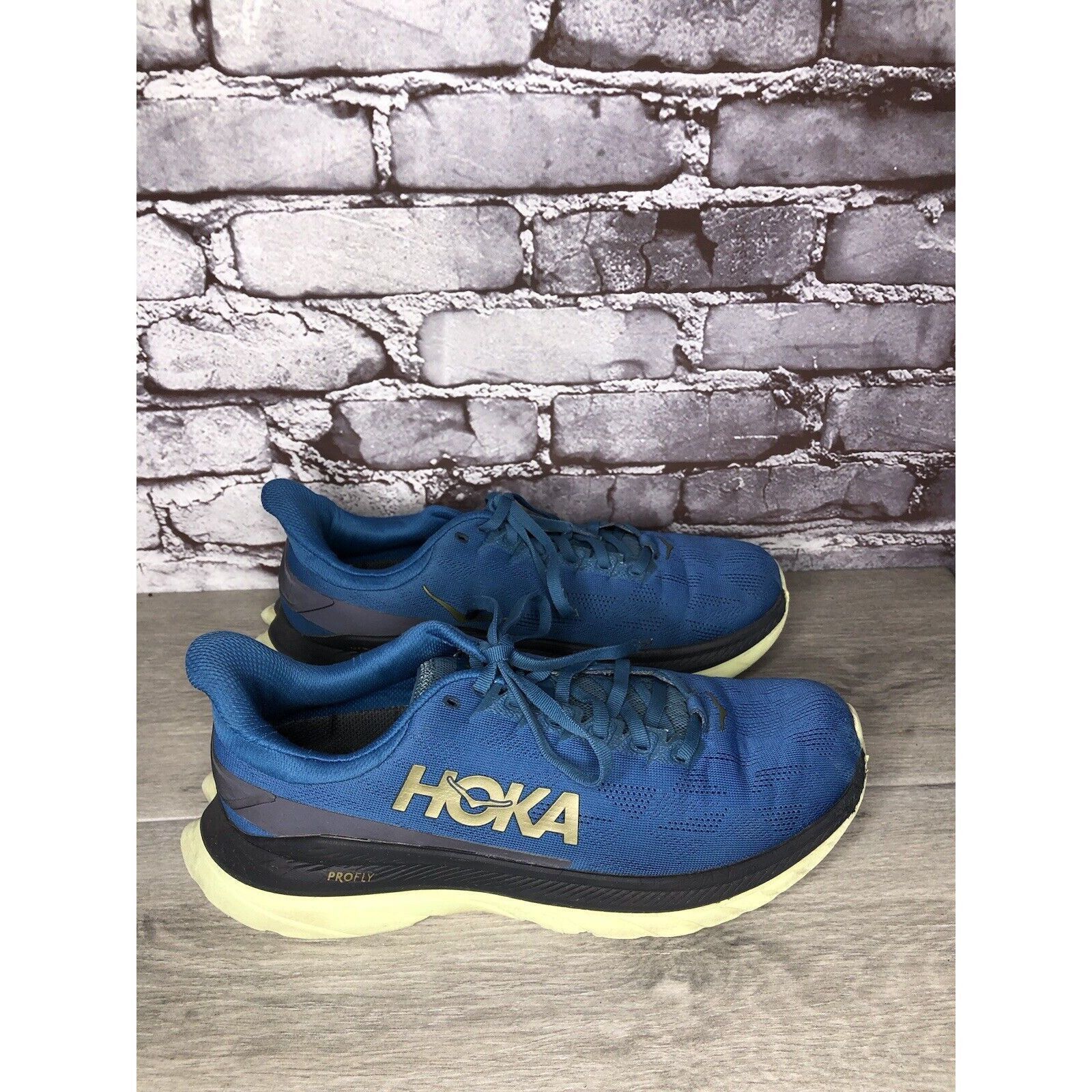 Hoka Hoka One One Mach 4 Blue Coral Synthetic Lace Up Running Sho Size US 9.5 / EU 42-43 - 10 Thumbnail