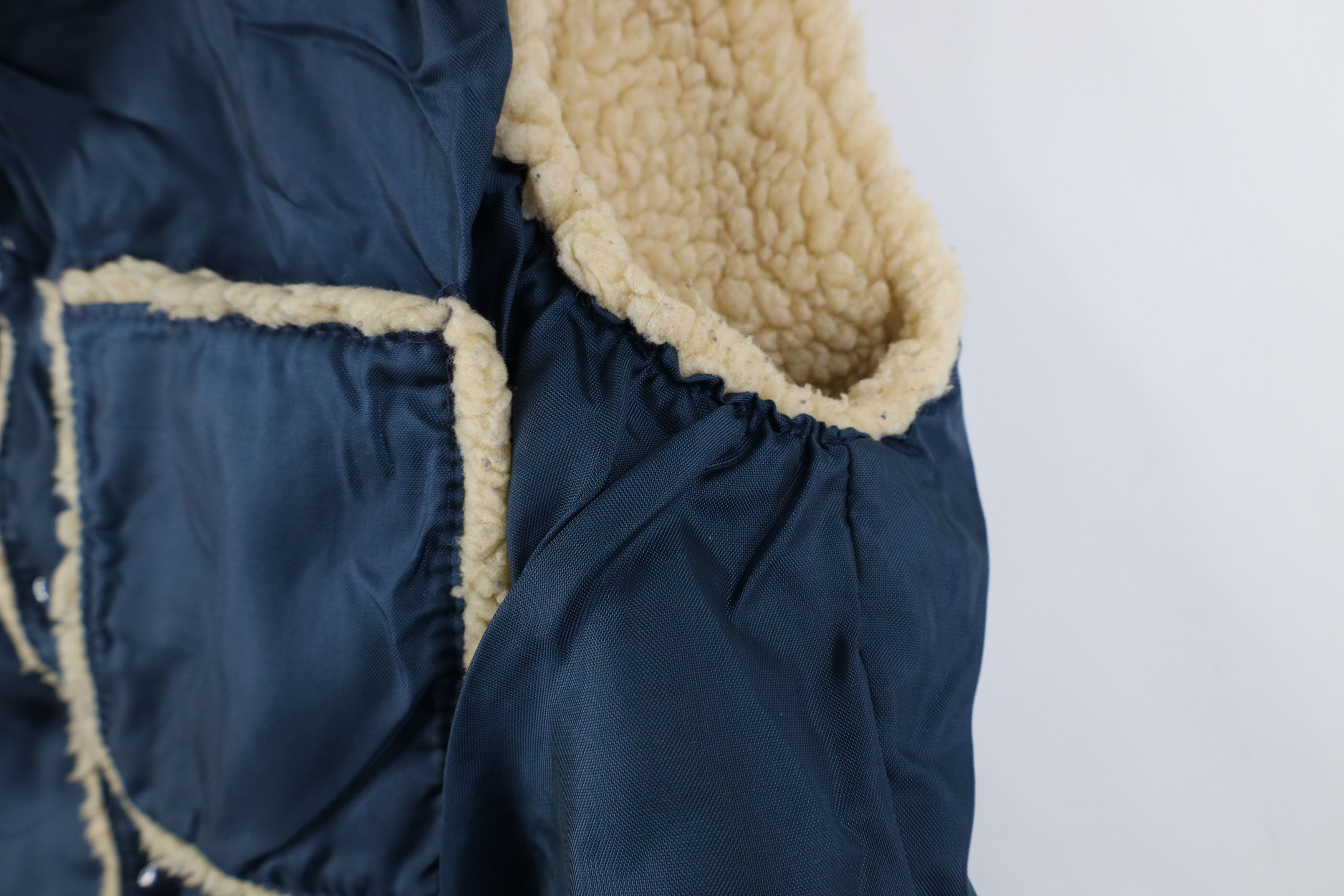 Vintage Vintage 60s 70s Streetwear Pile Fleece Lined Vest Jacket Size US L / EU 52-54 / 3 - 5 Thumbnail
