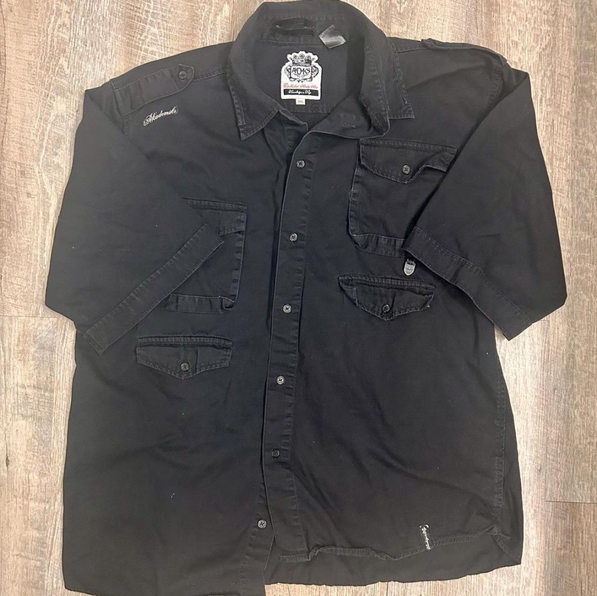 Other AKDMKS Black Button up shirt with a unique design Size US XXL / EU 58 / 5 - 1 Thumbnail