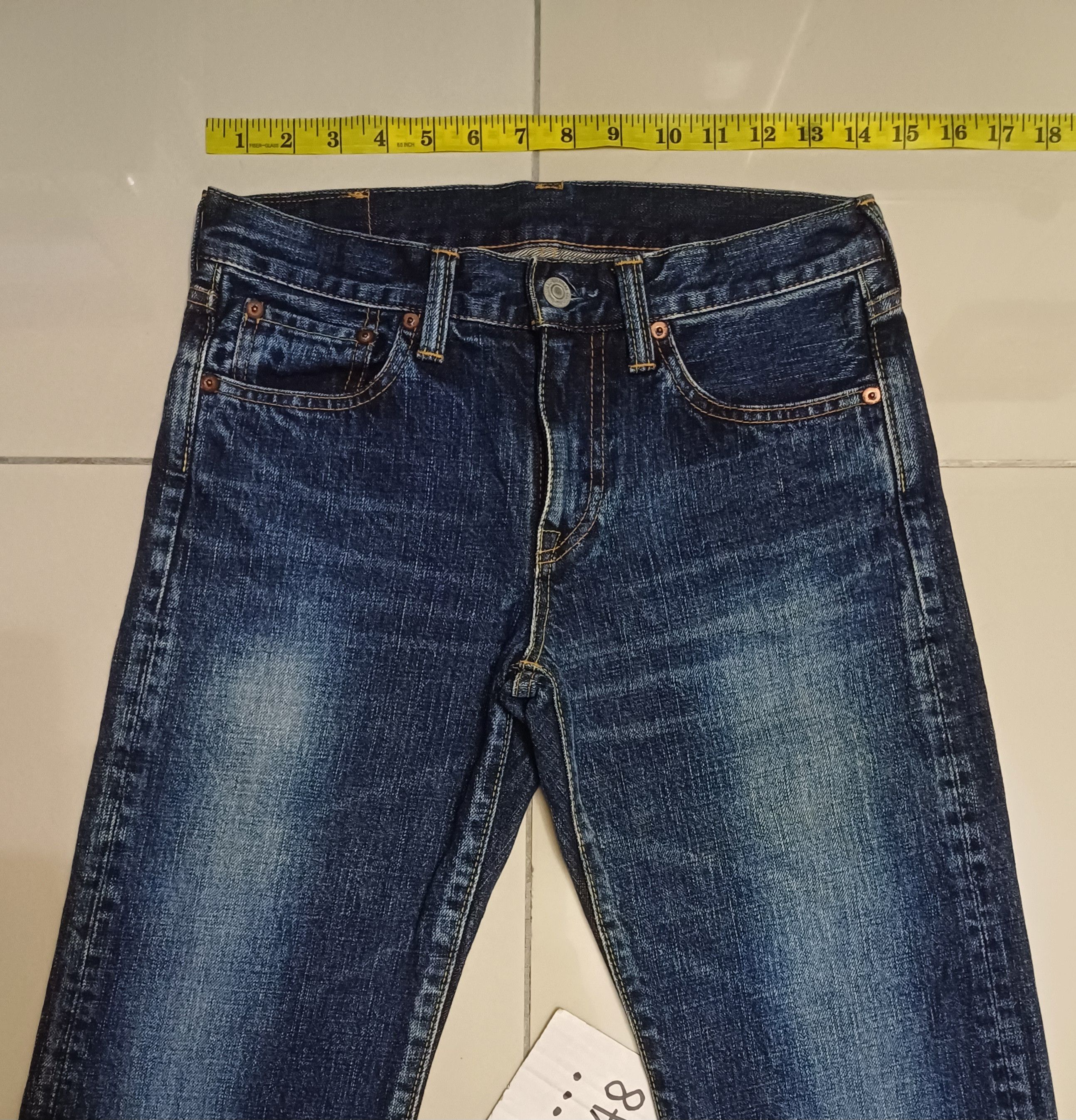 Japanese Brand Nice Jeans Deep Blue by Eternal Clothing Size 28" / US 6 / IT 42 - 2 Thumbnail