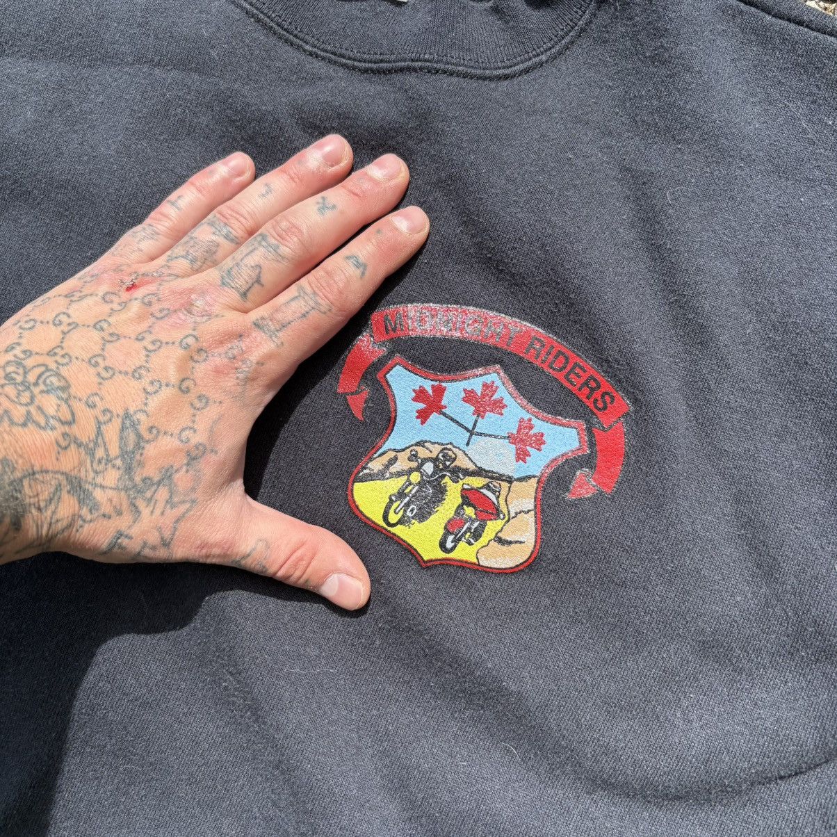 Tultex vintage 1990s Tultex “Midnight Riders” crewneck sweatshirt Size US L / EU 52-54 / 3 - 2 Thumbnail