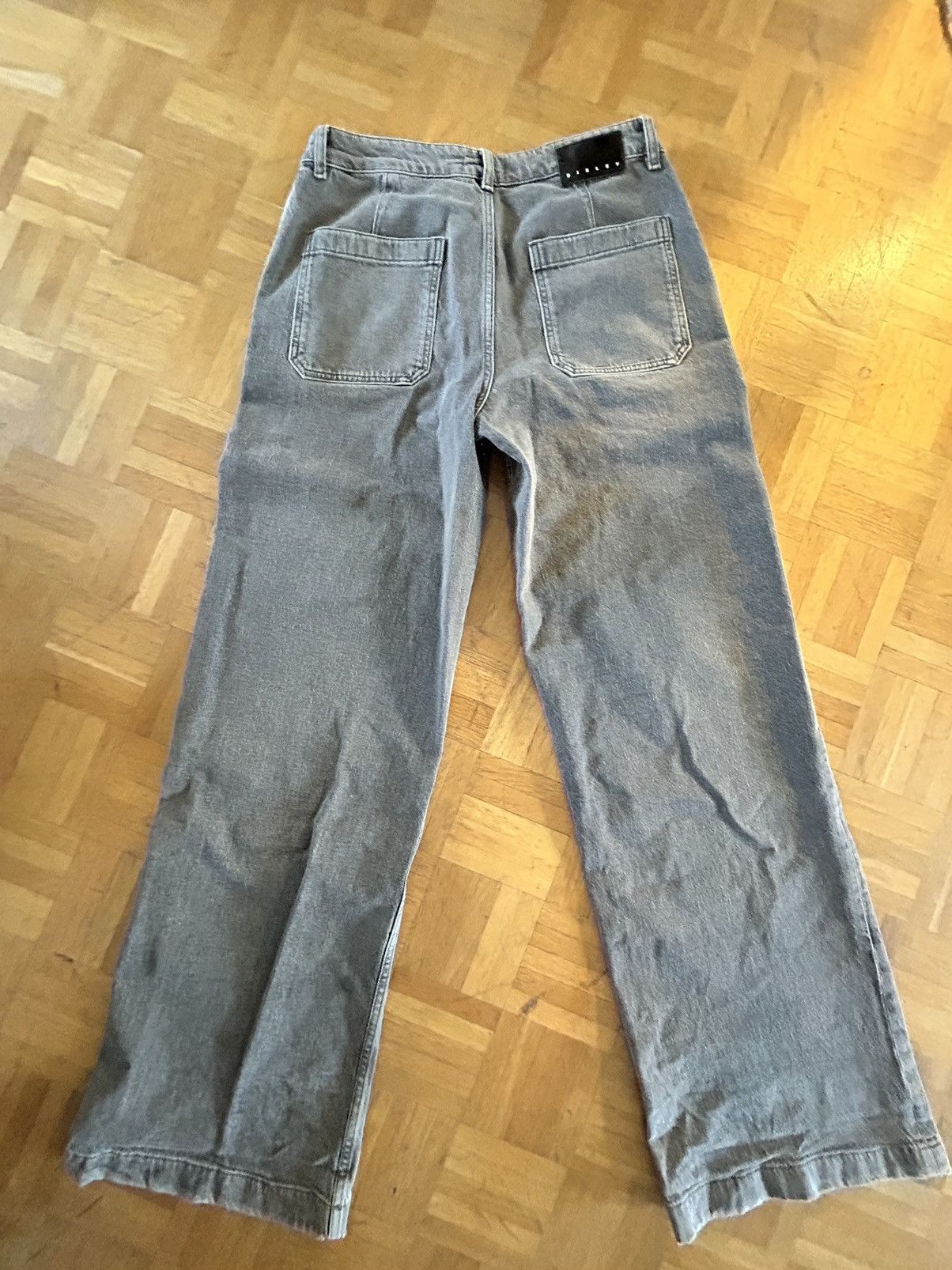 Sisley Sisley Gray Rhinestone Baggy Jeans Size US 32 / EU 48 - 4 Thumbnail