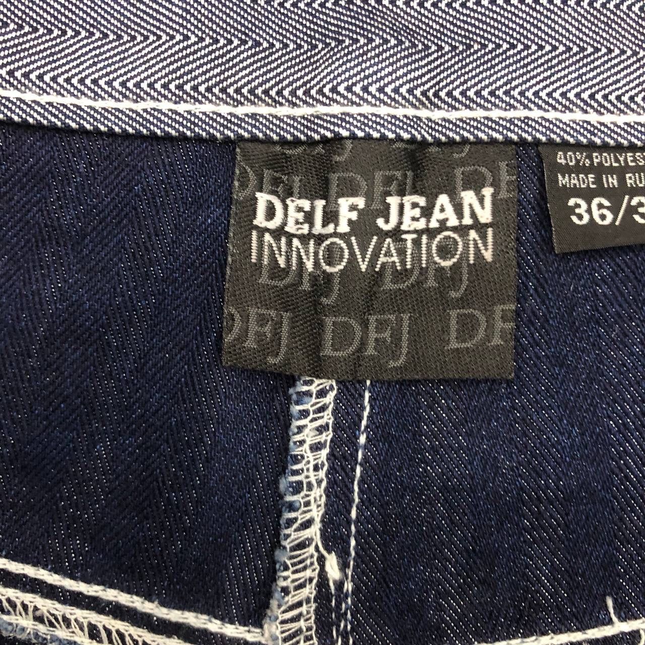 Japanese Brand P855. DELF DENIM HERRINGBONE JEANS Size US 34 / EU 50 - 8 Thumbnail