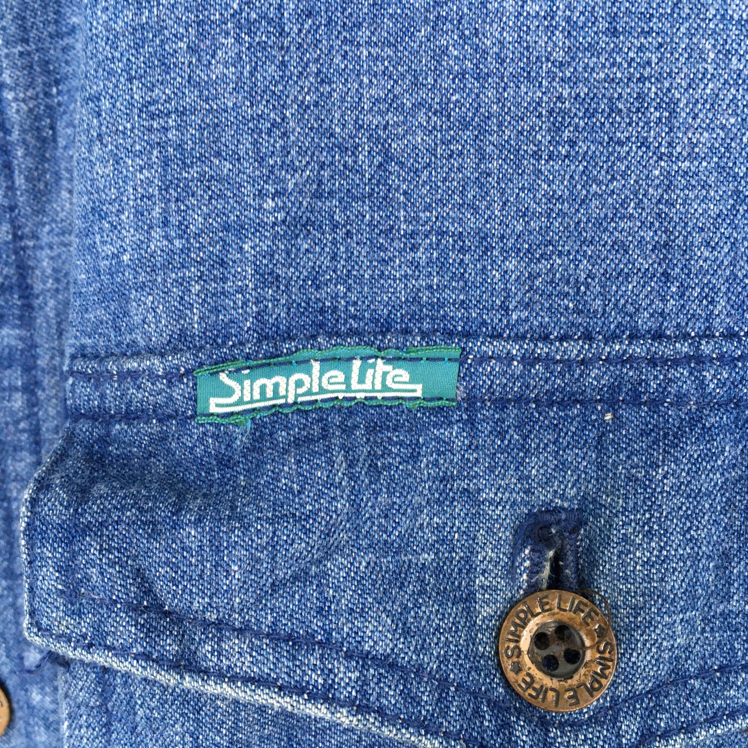 Vintage Vintage Simple Life Denim Worker Jacket Large Size US L / EU 52-54 / 3 - 5 Thumbnail