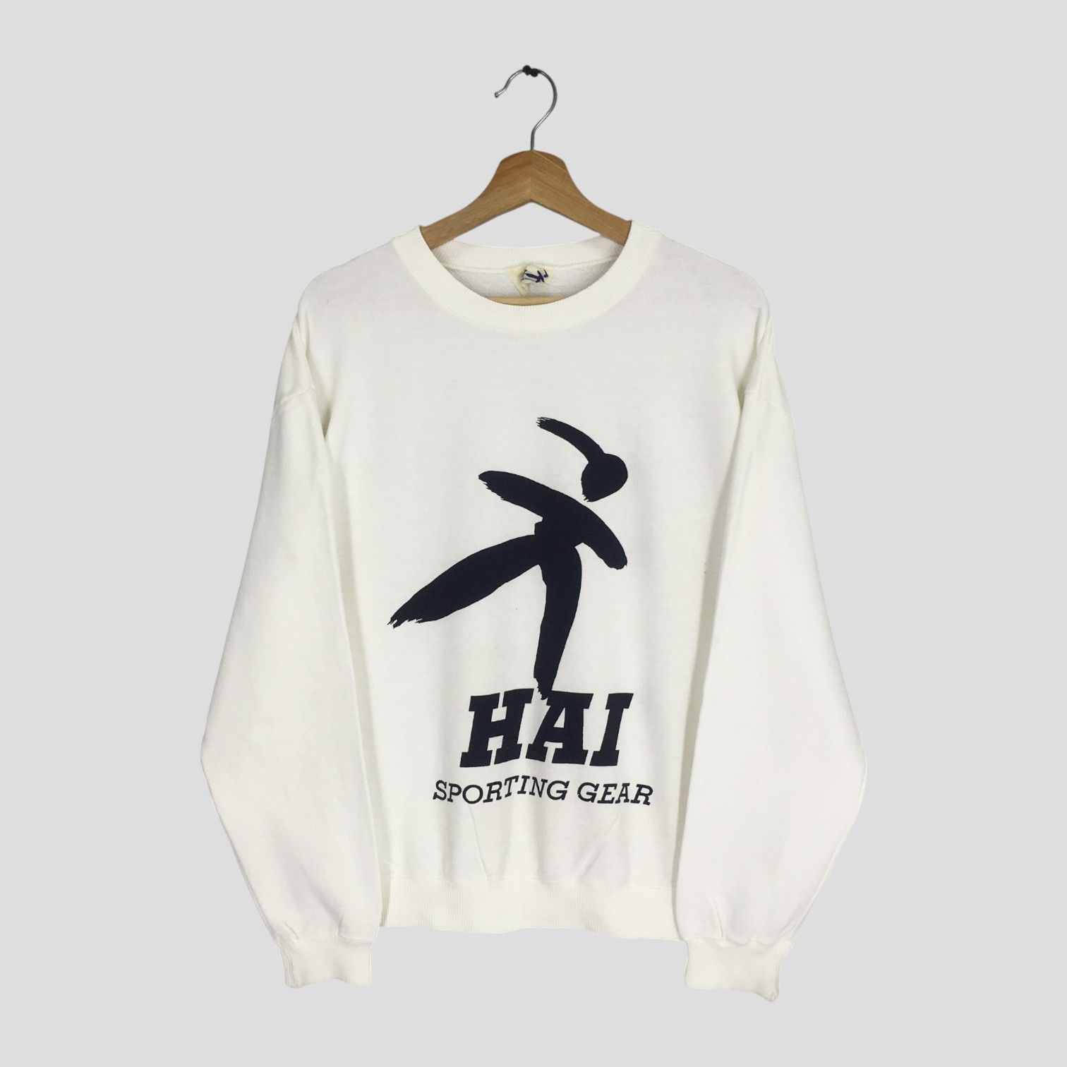 Hai Sporting Gear vintage white sweatshirt - 418 Size US M / EU 48-50 / 2 - 1 Thumbnail