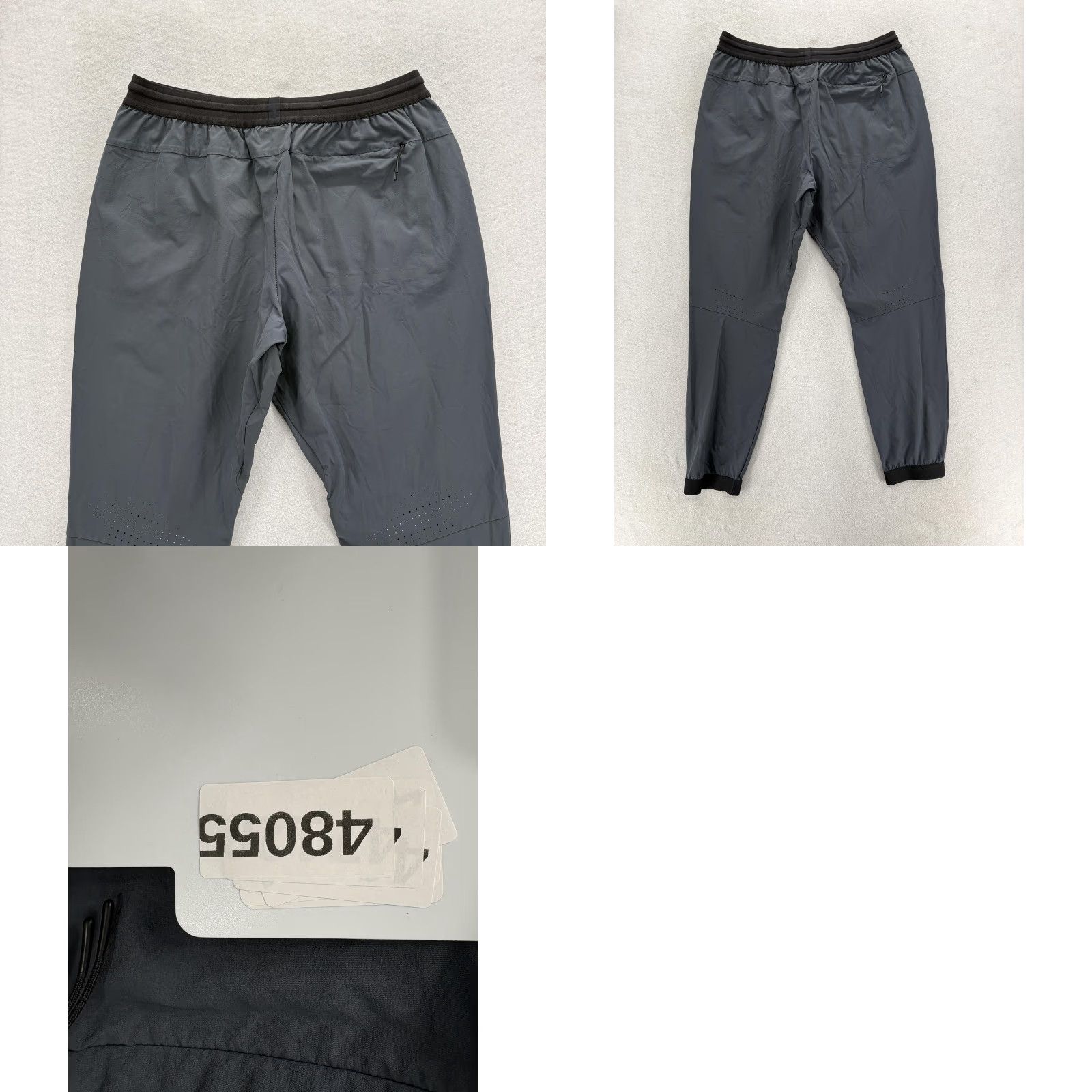 Vintage Hill City Jogger Pants Mens Large Gray Nylon Stretch Zip Pocket Athletic Run Size US 33 - 9 Thumbnail