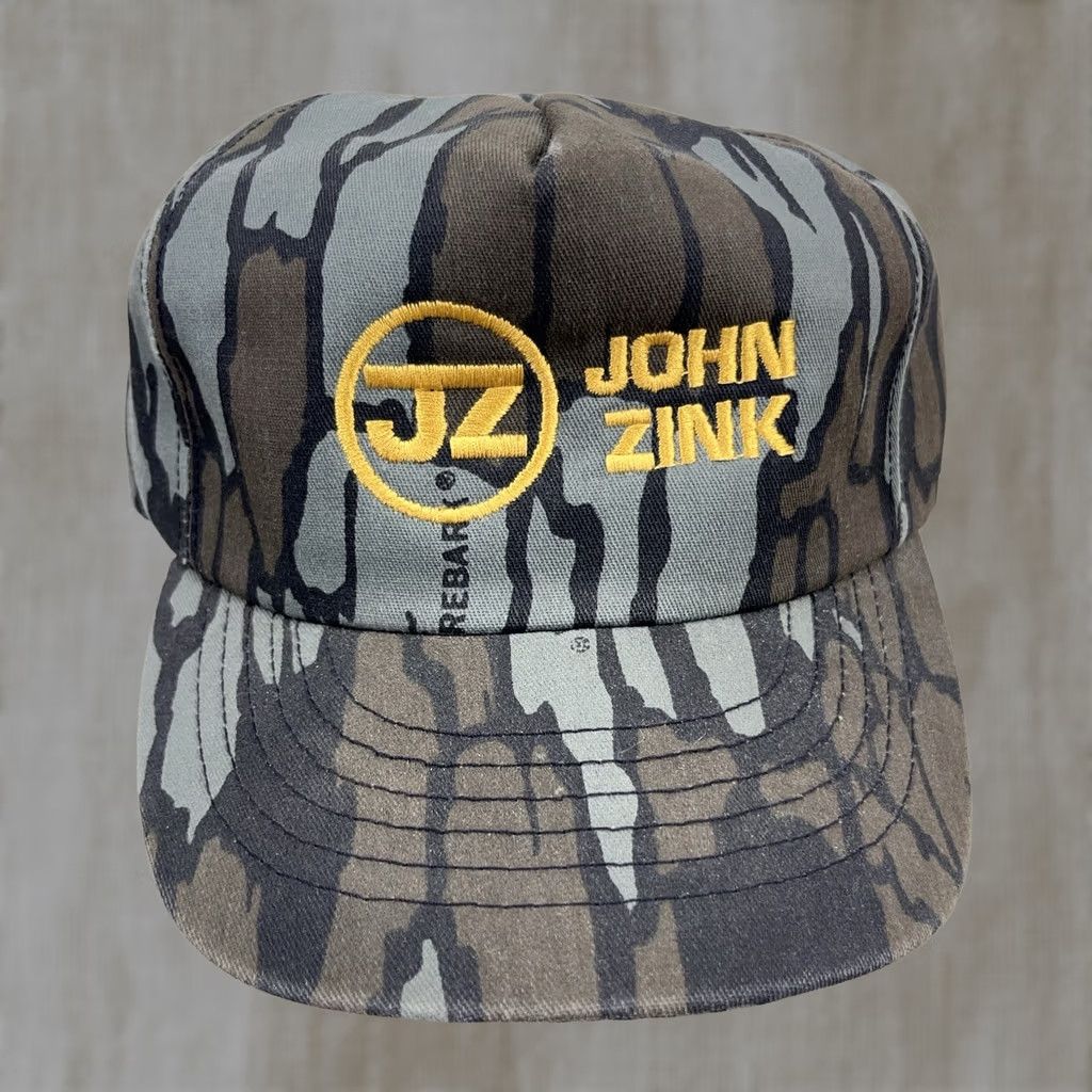 Vintage VINTAGE Trebark Camo Hat Cap SnapBack Trucker 80s 90s USA Hunting John Zink Brown Adult Mens Size ONE SIZE - 1 Thumbnail