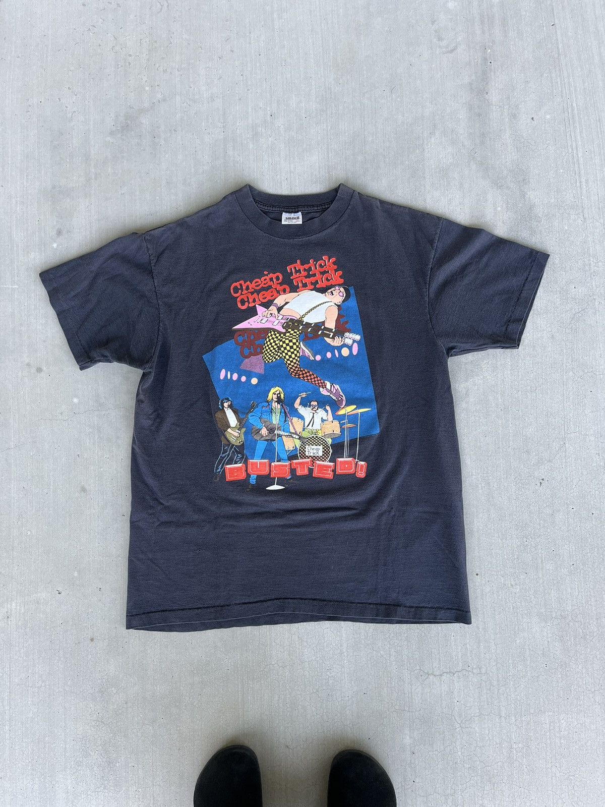 Vintage vintage 90s cheap tricks band tee Size US XL / EU 56 / 4 - 1 Thumbnail