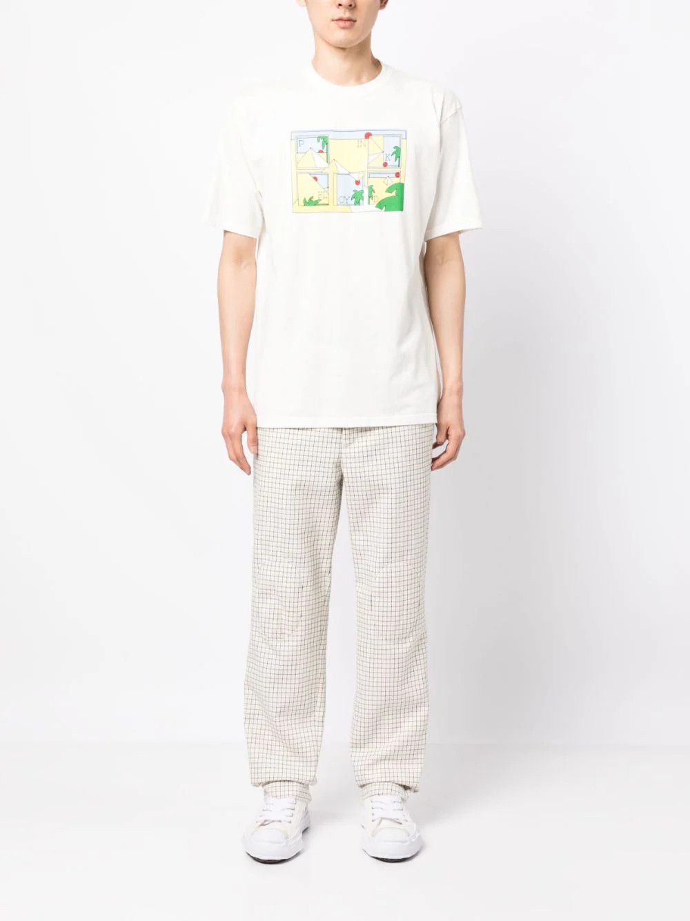 Undercover o1mle0824 Print T-Shirts in White Size US XL / EU 56 / 4 - 2 Thumbnail