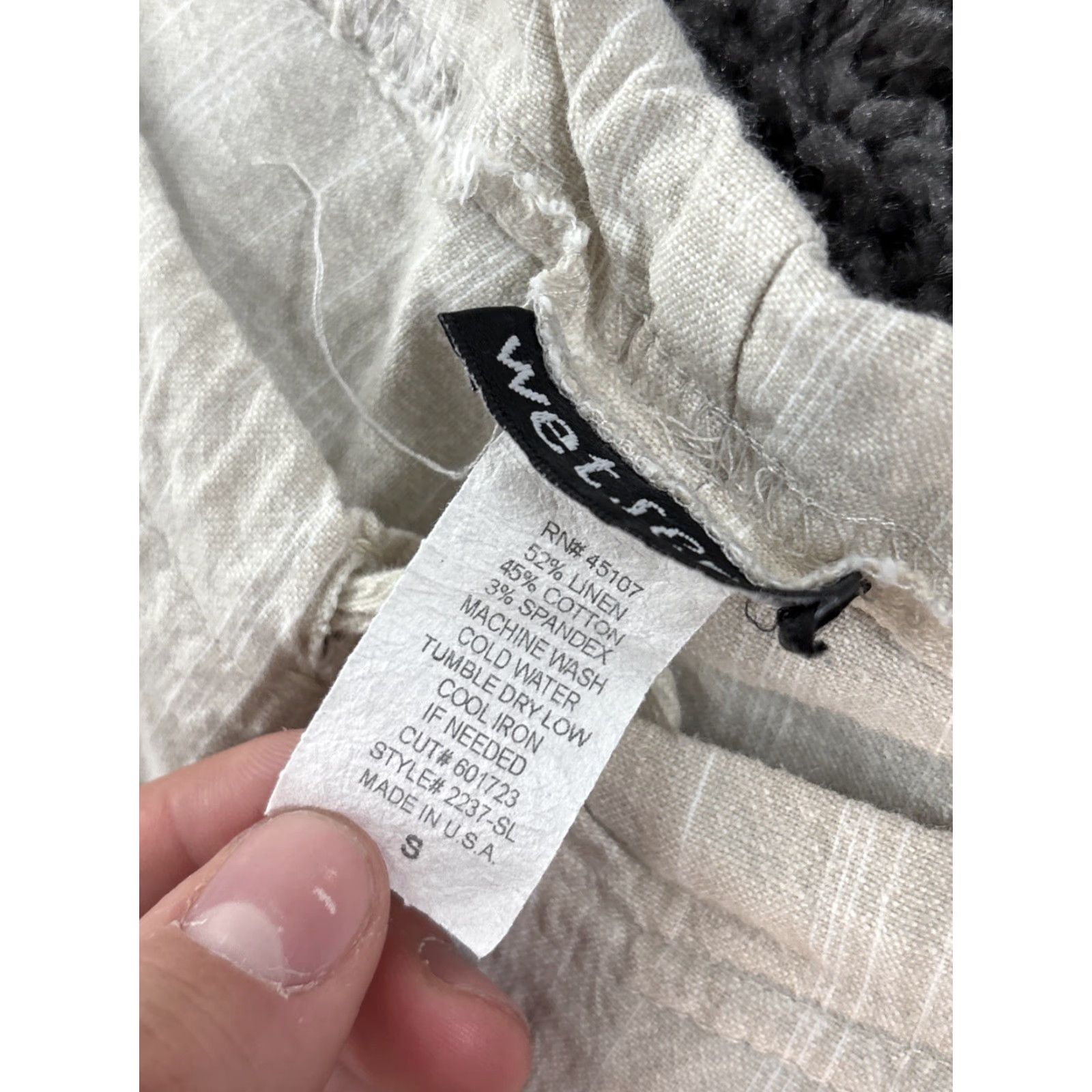 Vintage VINTAGE Wet-seal Pants Womens Small S Linen Bootcut Ivory Striped 90s Flair Boot 30x30, Pants Womens, 90s, Bootcut, Linen, Ivory, S Size 28" / US 6 / IT 42 - 6 Thumbnail