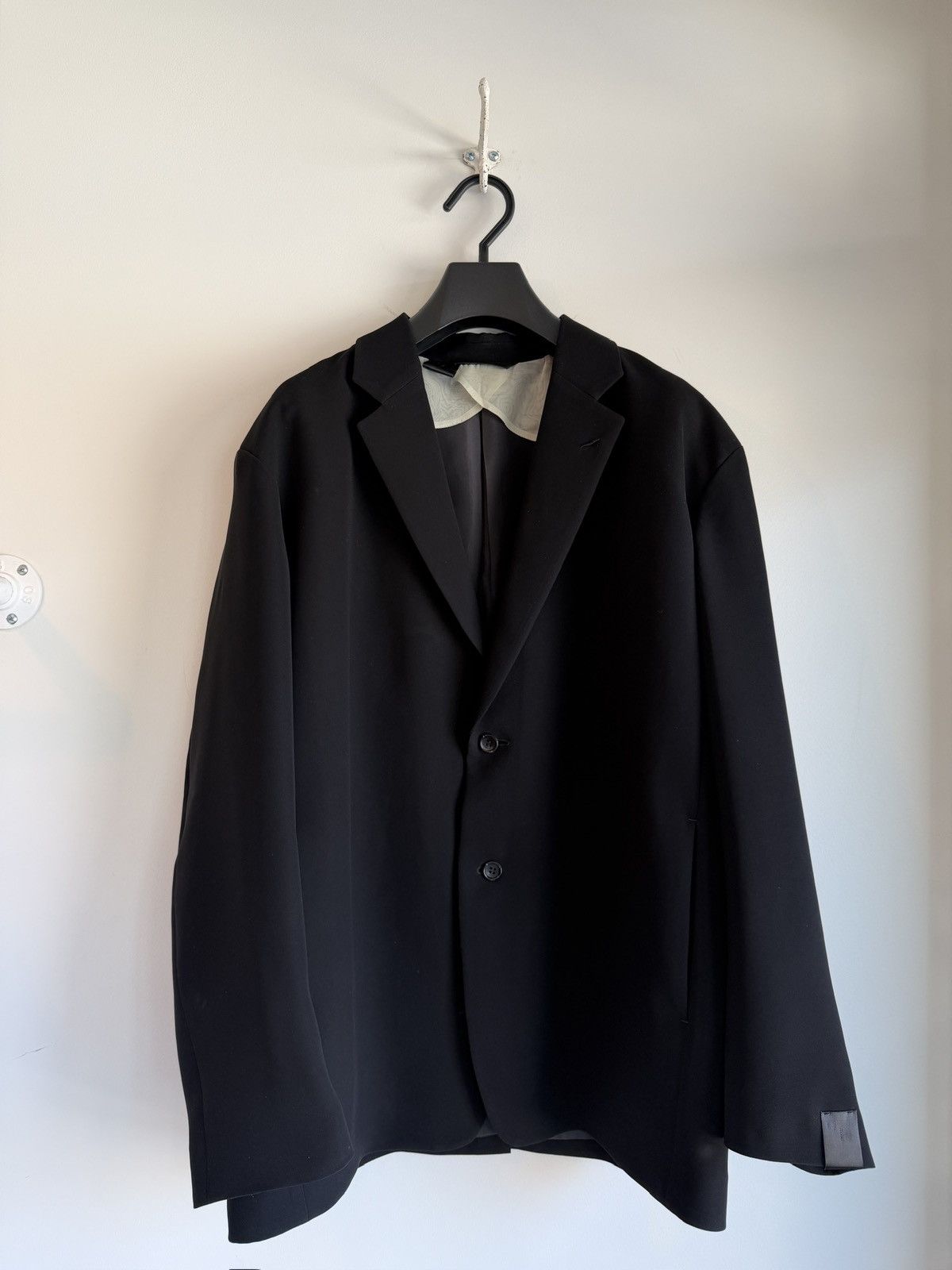 N.Hoolywood N.HOOLYWOOD JK06-095 BOXY SUIT JACKET BLACK Size 44R - 1 Thumbnail