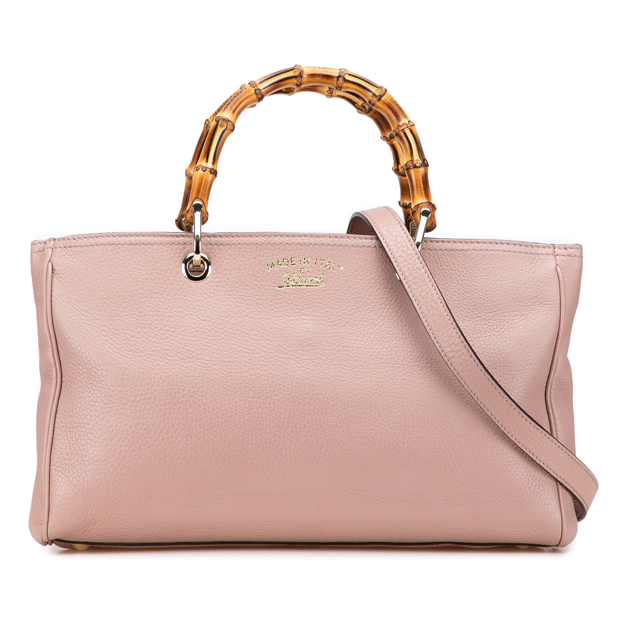 Gucci Medium Calfskin Bamboo Shopper Satchel Size ONE SIZE - 1 Thumbnail