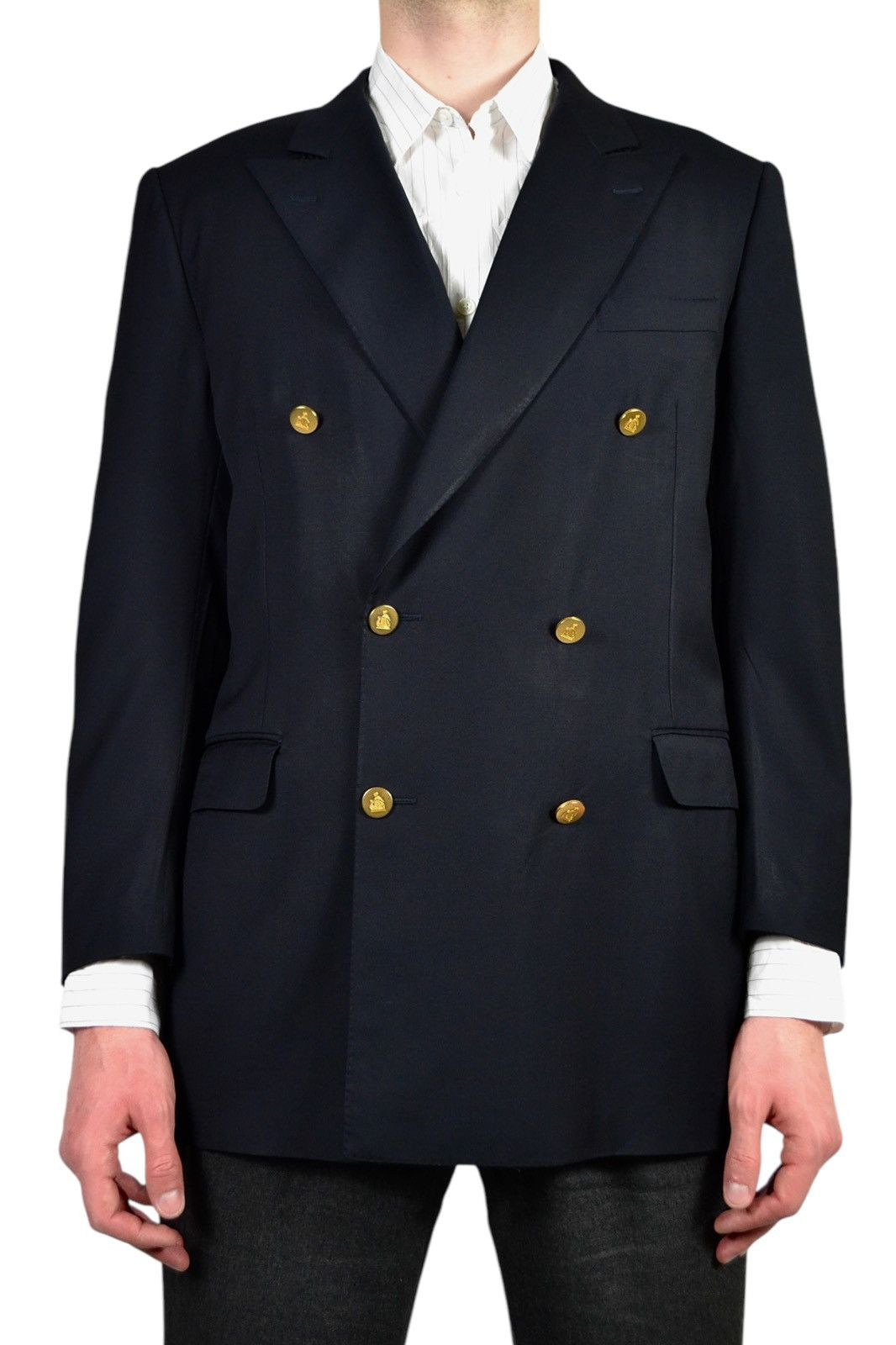 Lanvin Lanvin Double-Breasted Wool Blazer Size 52L - 6 Thumbnail