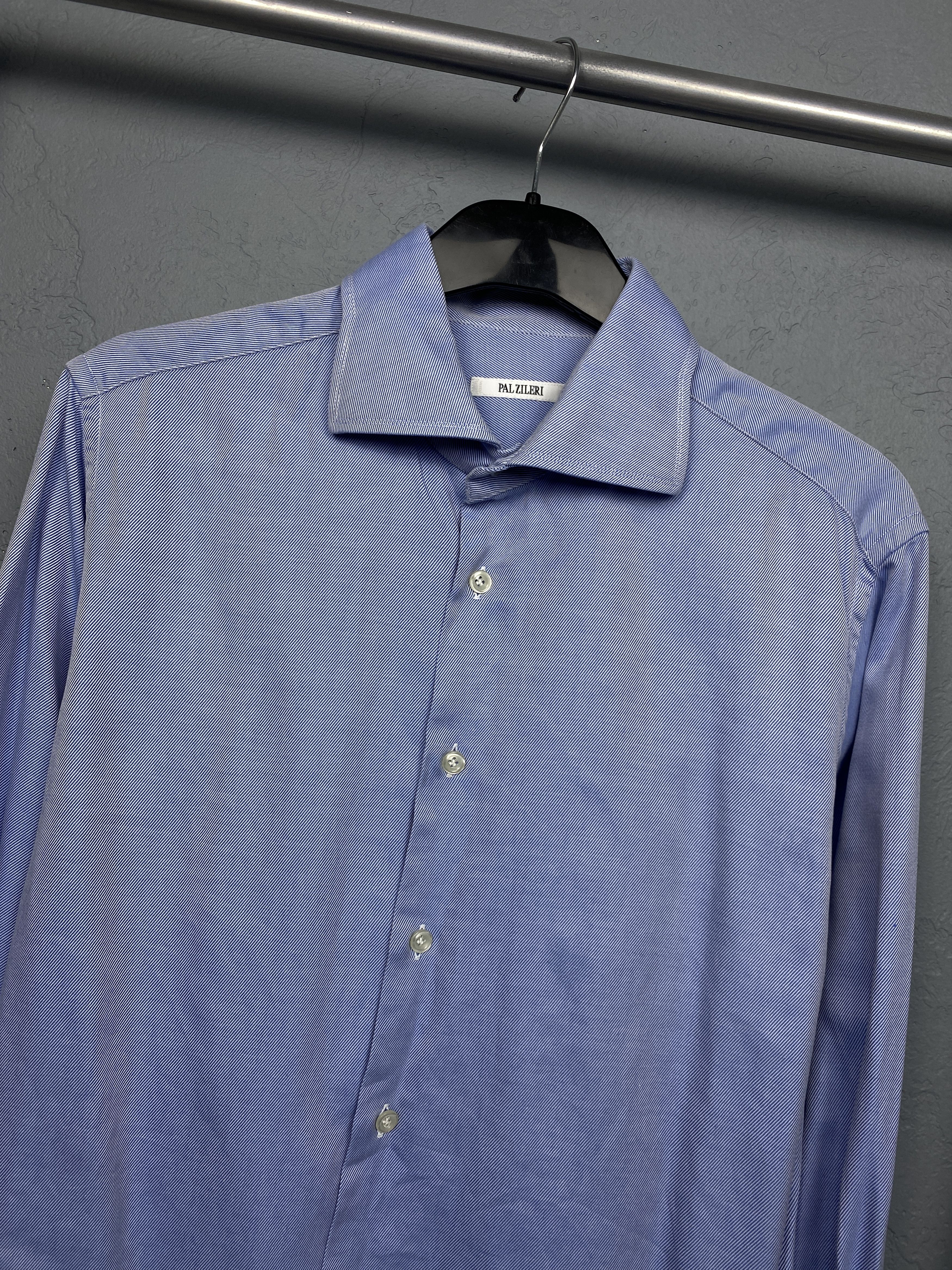 Pal Zileri Pal Zileri Vintage Mens Long Sleeve Shirt on cufflinks Size US M / EU 48-50 / 2 - 2 Thumbnail