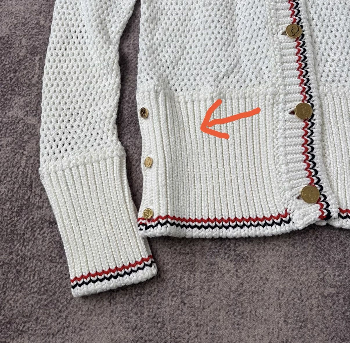 Thom Browne Thom Browne Open Knit Cardigan Size US S / EU 44-46 / 1 - 5 Thumbnail