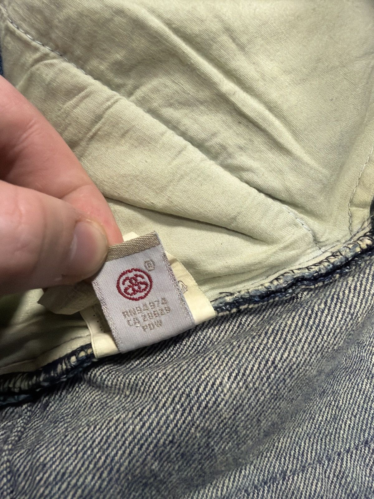 Stussy Vintage 2000s Stussy Denim Crown Shorts / Jorts - Waist: 36 Size US 36 / EU 52 - 7 Thumbnail