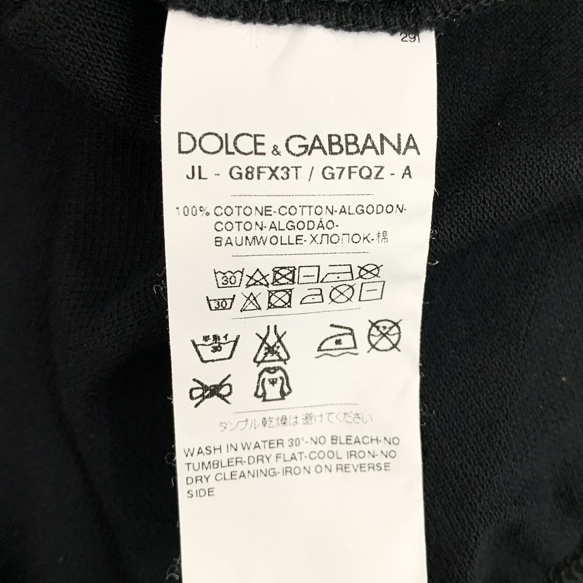 Dolce & Gabbana Dolce & Gabbana Black Crown Embroidered Polo Shirt K26WX Size US XS / EU 42 / 0 - 6 Thumbnail