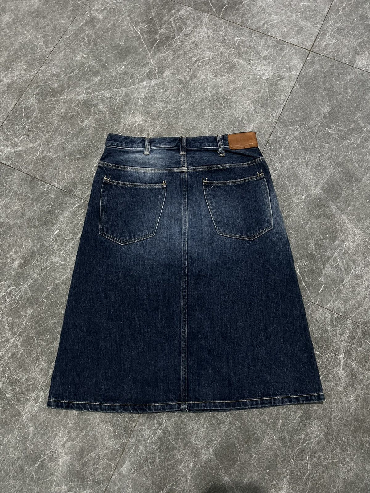 If Six Was Nine × Japanese Brand D.M.G JAPAN MIDI SKIRT JEANS Size 28" / US 6 / IT 42 - 2 Thumbnail