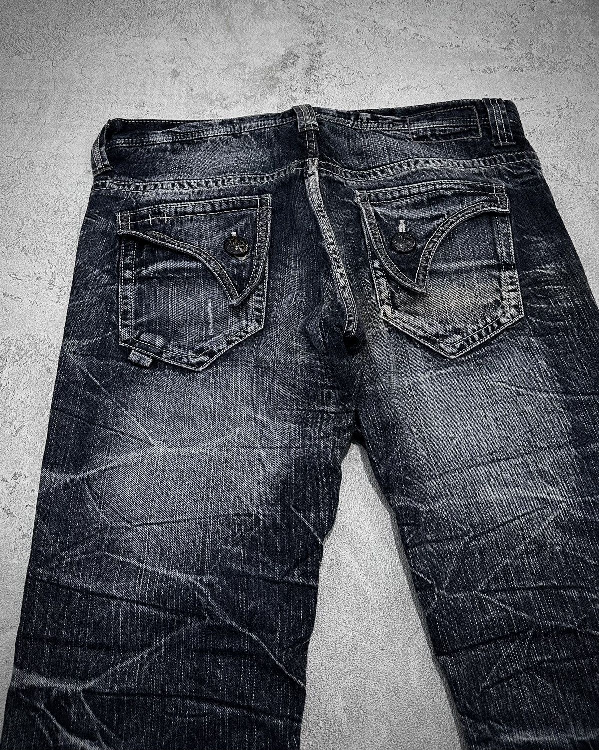 Japanese Brand Blow By Blue Japan Faded Jeans Lgb Ifsixwasnine Style Size US 32 / EU 48 - 7 Thumbnail