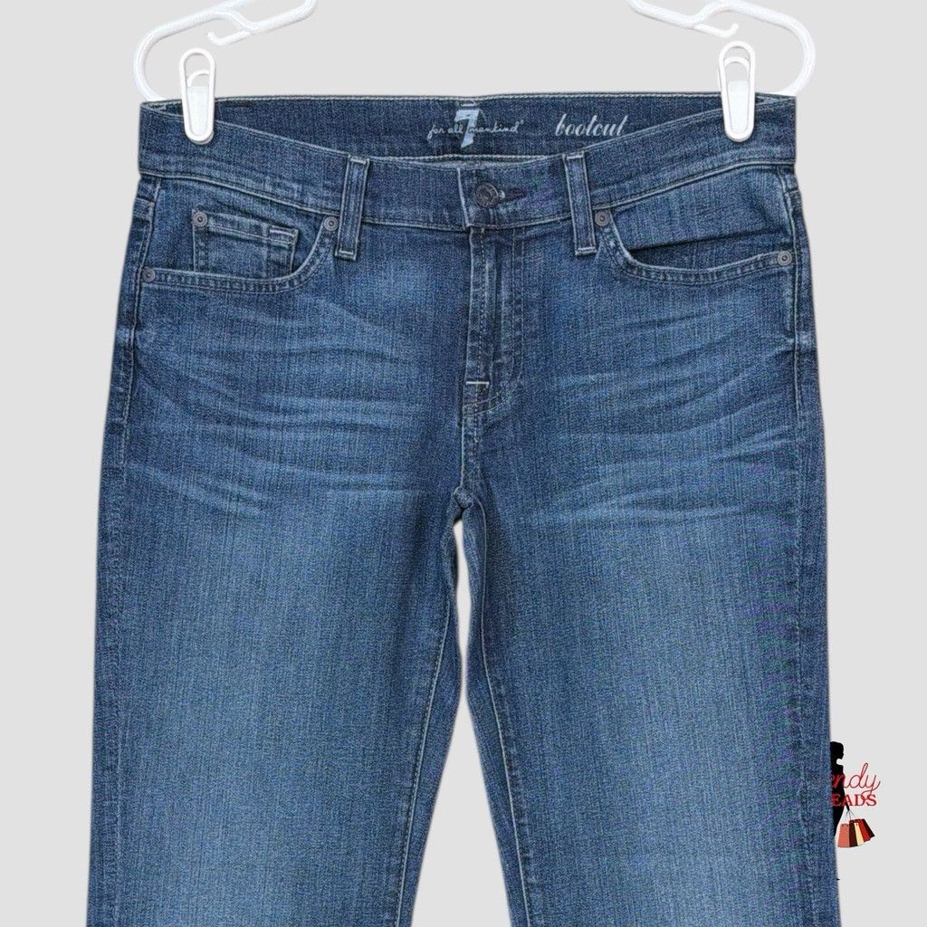 7 For All Mankind 7 For All Mankind Jeans Womens 30x34 Blue Denim Low Rise Doj Size 30" / US 8 / IT 44 - 2 Thumbnail