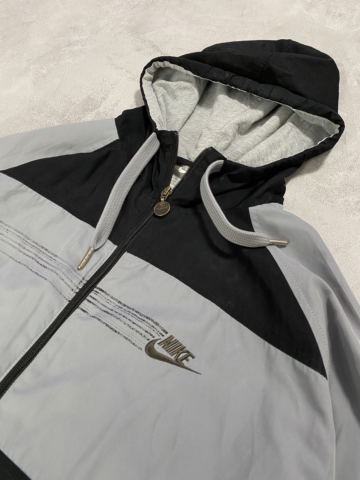 Nike 🦍 Vintage 90s Track Jacket Nike Mini Swoosh Size US XL / EU 56 / 4 - 4 Thumbnail