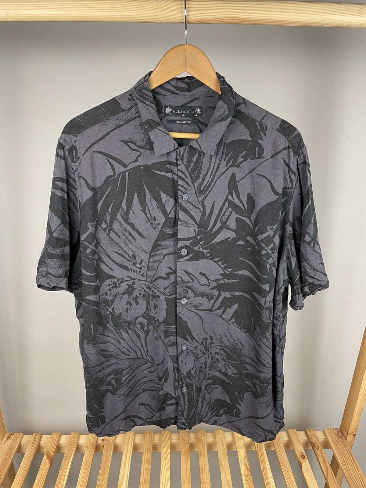 Allsaints × Vintage Allsaints lanai ss shirt viscose Size US XL / EU 56 / 4 - 1 Thumbnail