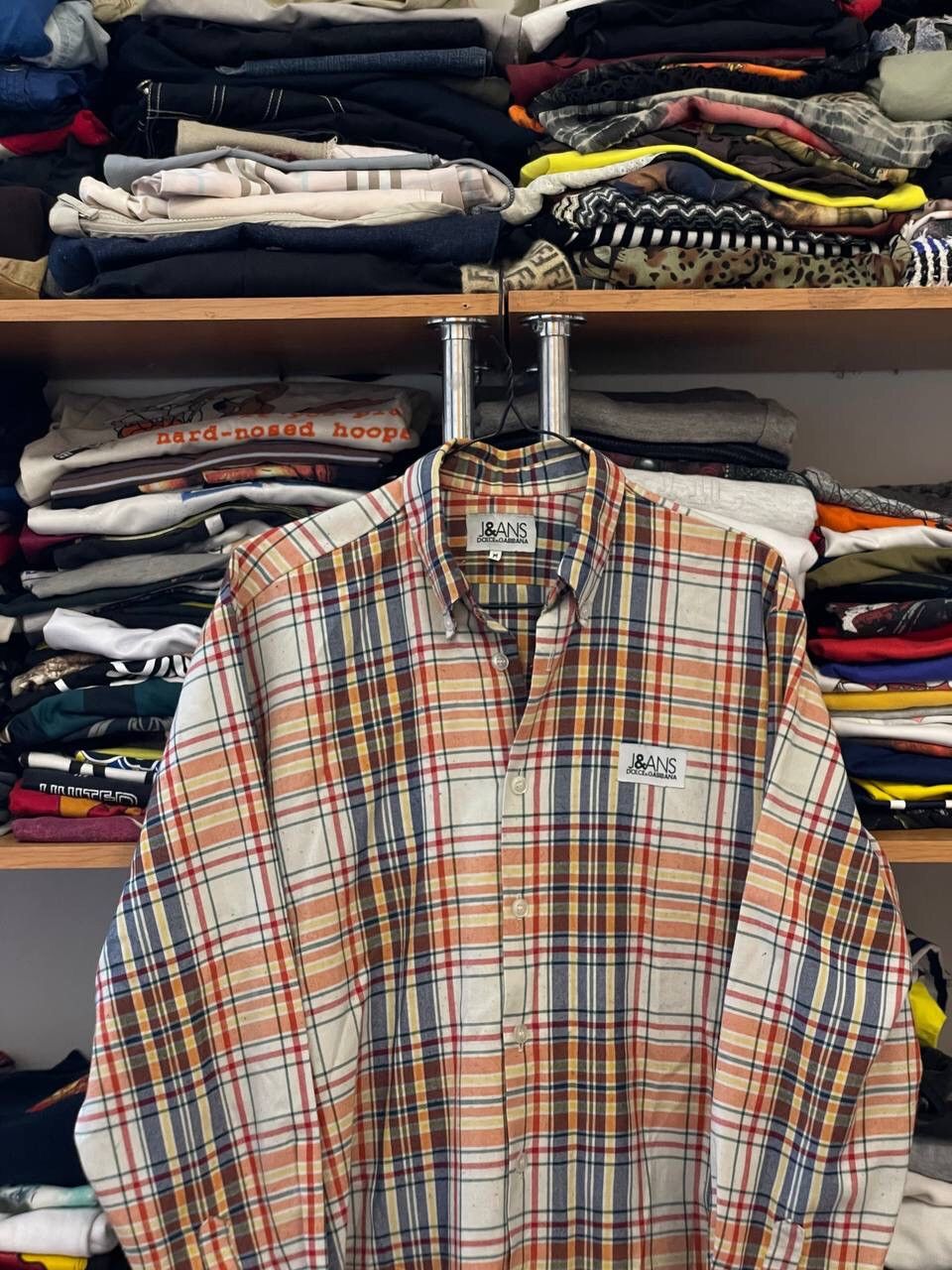 Dolce & Gabbana Vintage Dolce & Dabbana Luxury Button Up Checked Shirt Size US M / EU 48-50 / 2 - 2 Thumbnail