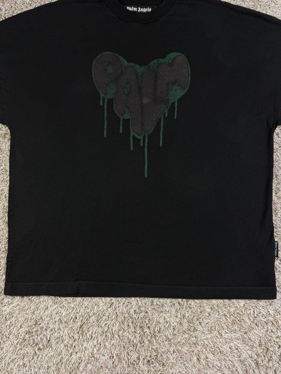Palm Angels Palm Angels Spray Heart Loose T-Shirt Size US M / EU 48-50 / 2 - 3 Thumbnail