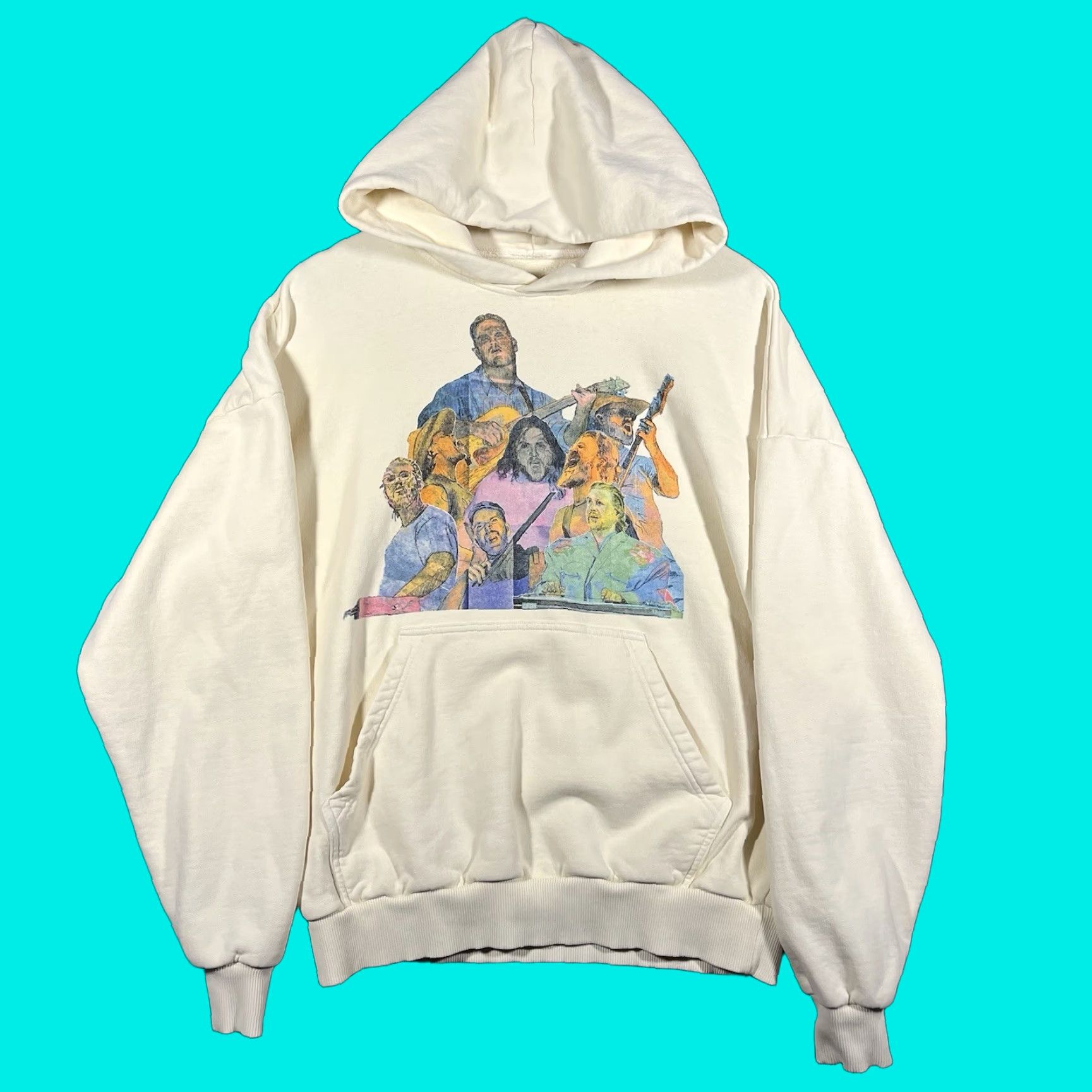 Vintage Zach Bryan Quittin Time 2024 Tour Hoodie Unbranded Men’s Small Ivory Graphic Print Heavyweight Hooded Pullover N/A Size US S / EU 44-46 / 1 - 1 Thumbnail