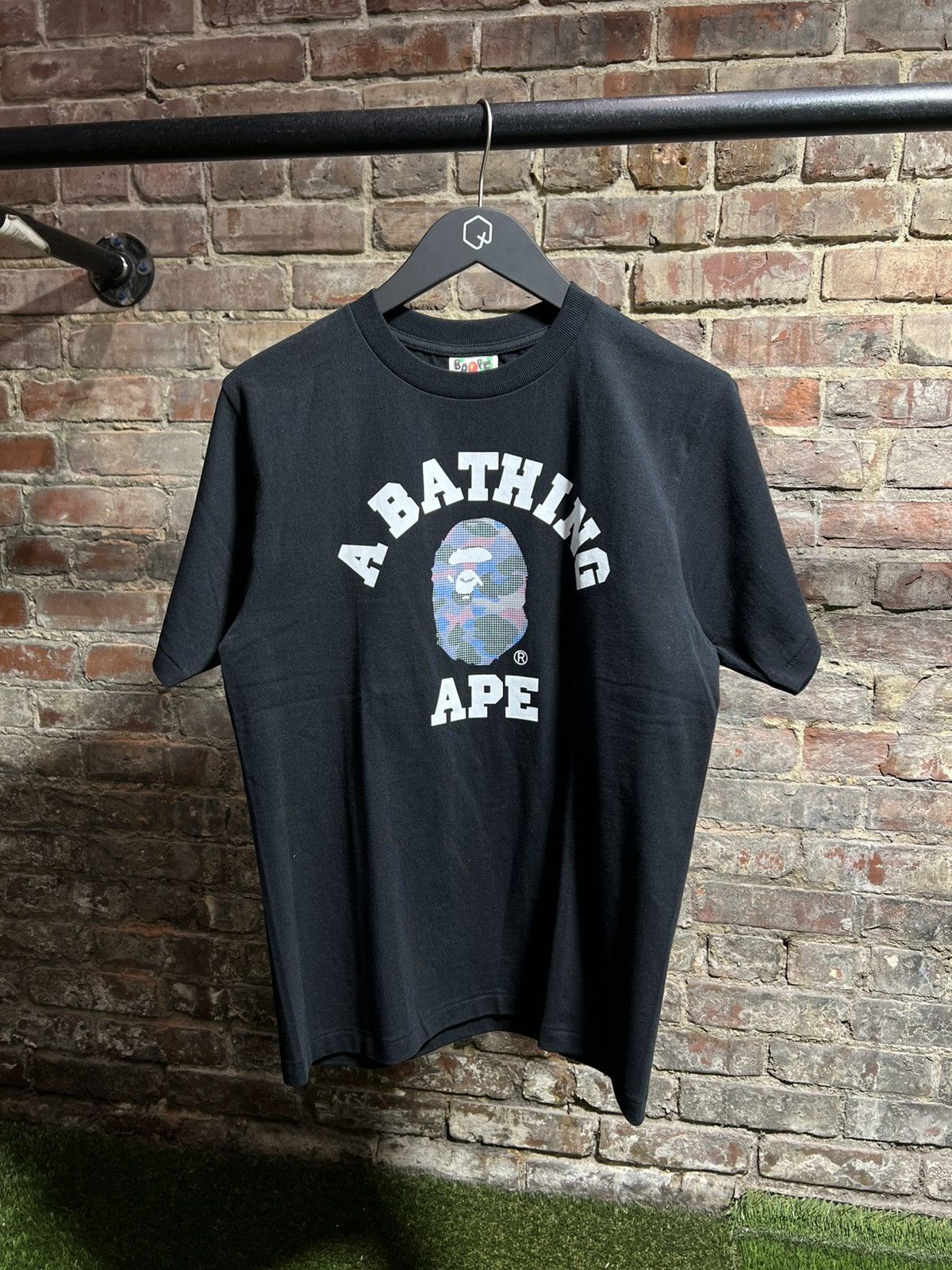 Bape Bape College Sellout Plaid Head Tee Size US S / EU 44-46 / 1 - 1 Thumbnail