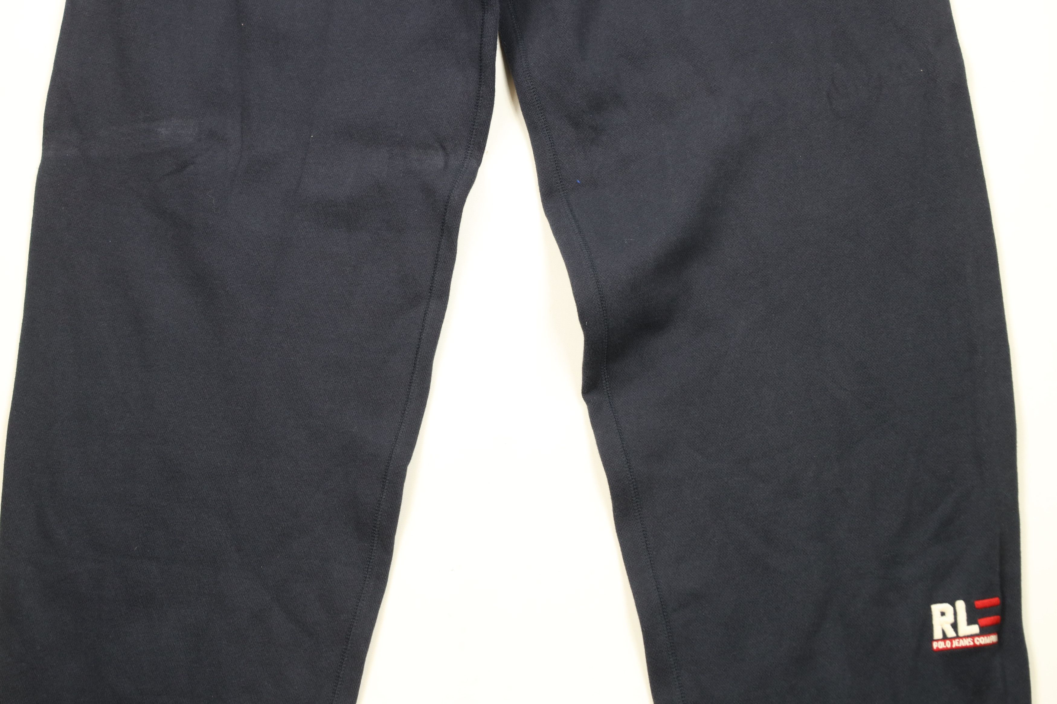 Ralph Lauren × Vintage Deadstock Vintage Ralph Lauren Flag Wide Leg Sweatpants Blue Size US 38 / EU 54 - 3 Thumbnail