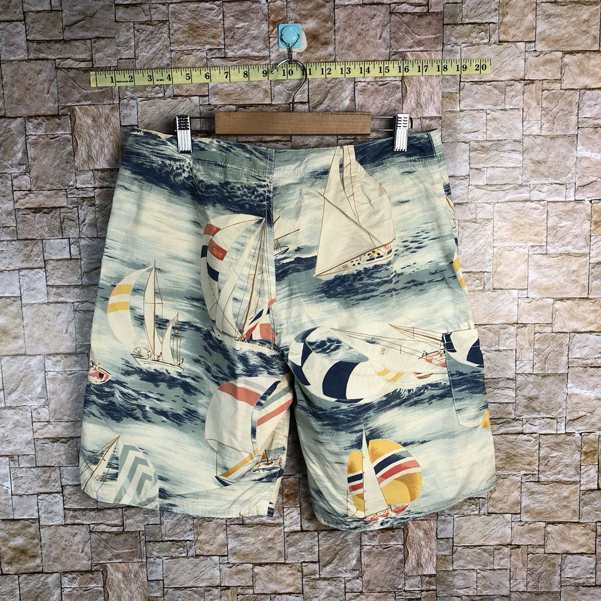 Polo Ralph Lauren Polo Ralph Lauren Sailboat Nautical Beach Shorts Yacht #A137 Size US 30 / EU 46 - 10 Thumbnail