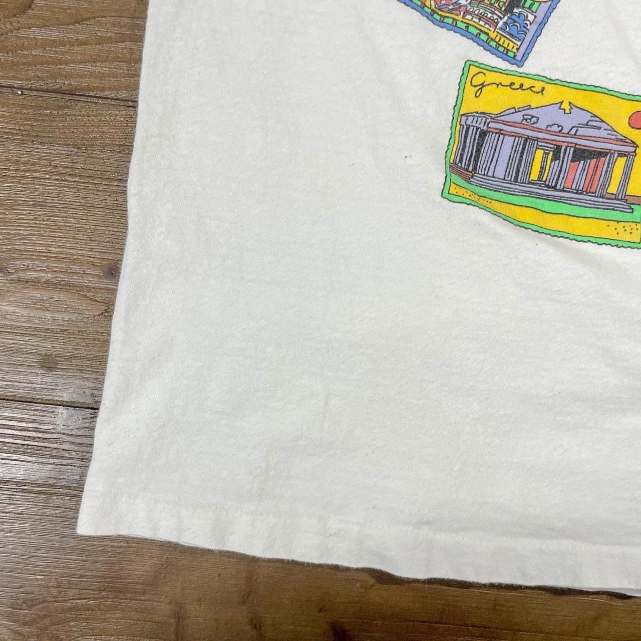 Vintage Vintage 90’s Europe on Tour Photos 3/4 Sleeve T-Shirt Size US XL / EU 56 / 4 - 6 Thumbnail