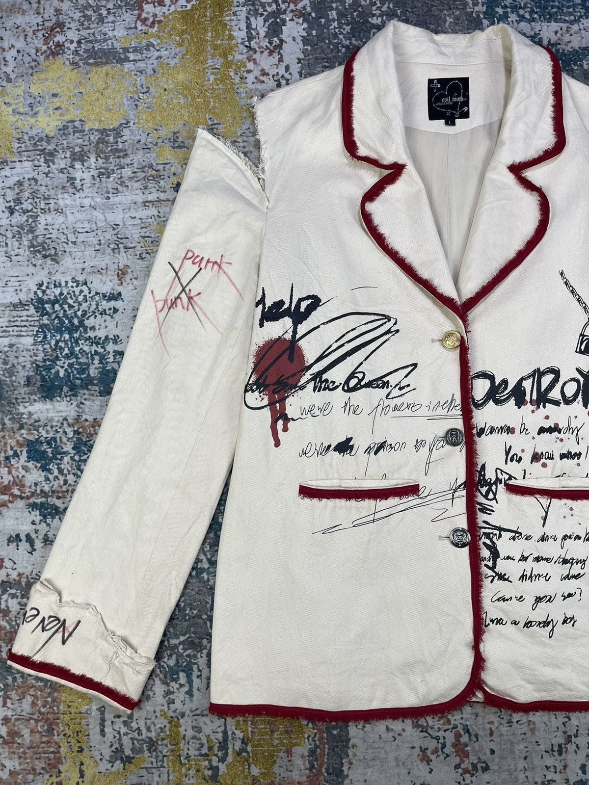 Seditionaries Evil Tooth 2019~2022 Punk Upcycle Jacket Size US M / EU 48-50 / 2 - 4 Thumbnail