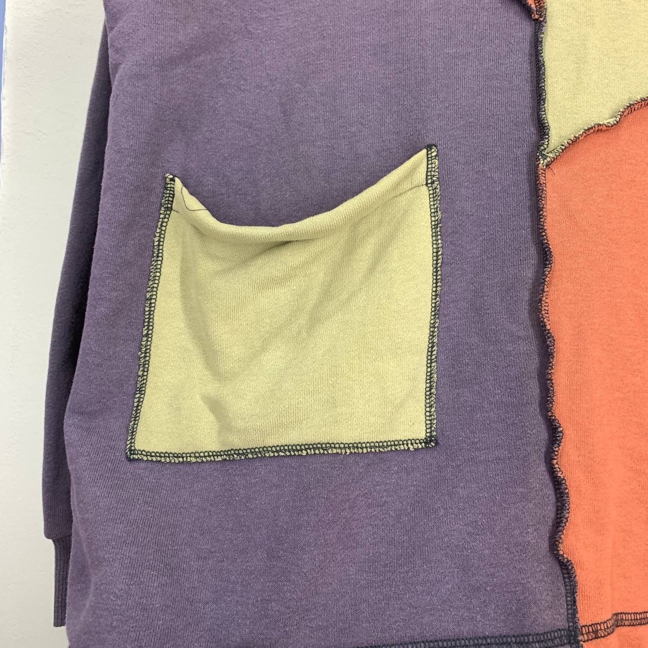 Japanese Brand HONEY BEE Color Block Design Sweatshirt #2448/AJ Size US M / EU 48-50 / 2 - 3 Thumbnail