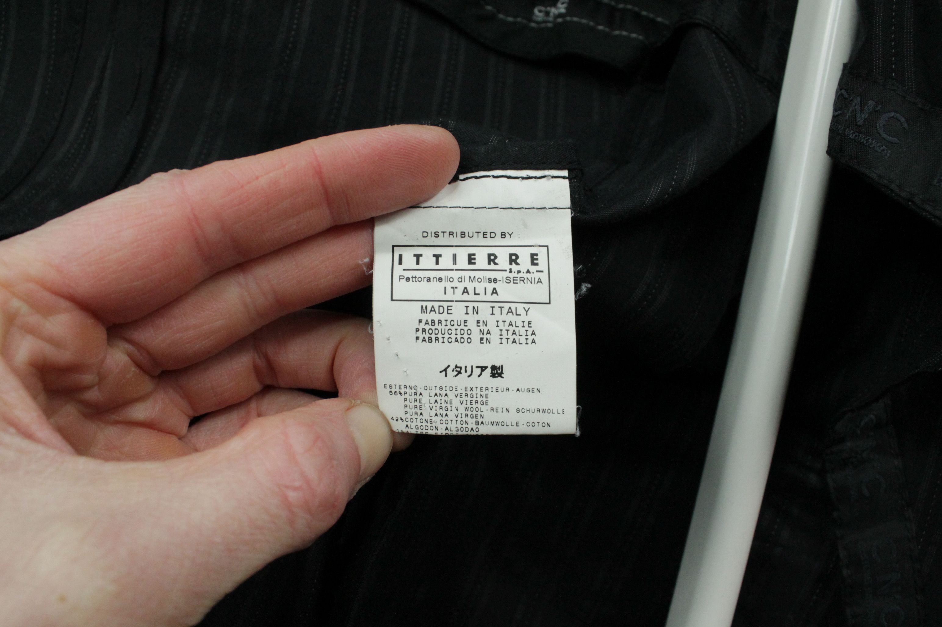 Costume National Vintage C'N'C Costume National Black Striped Suit Men's Size 40R - 9 Thumbnail