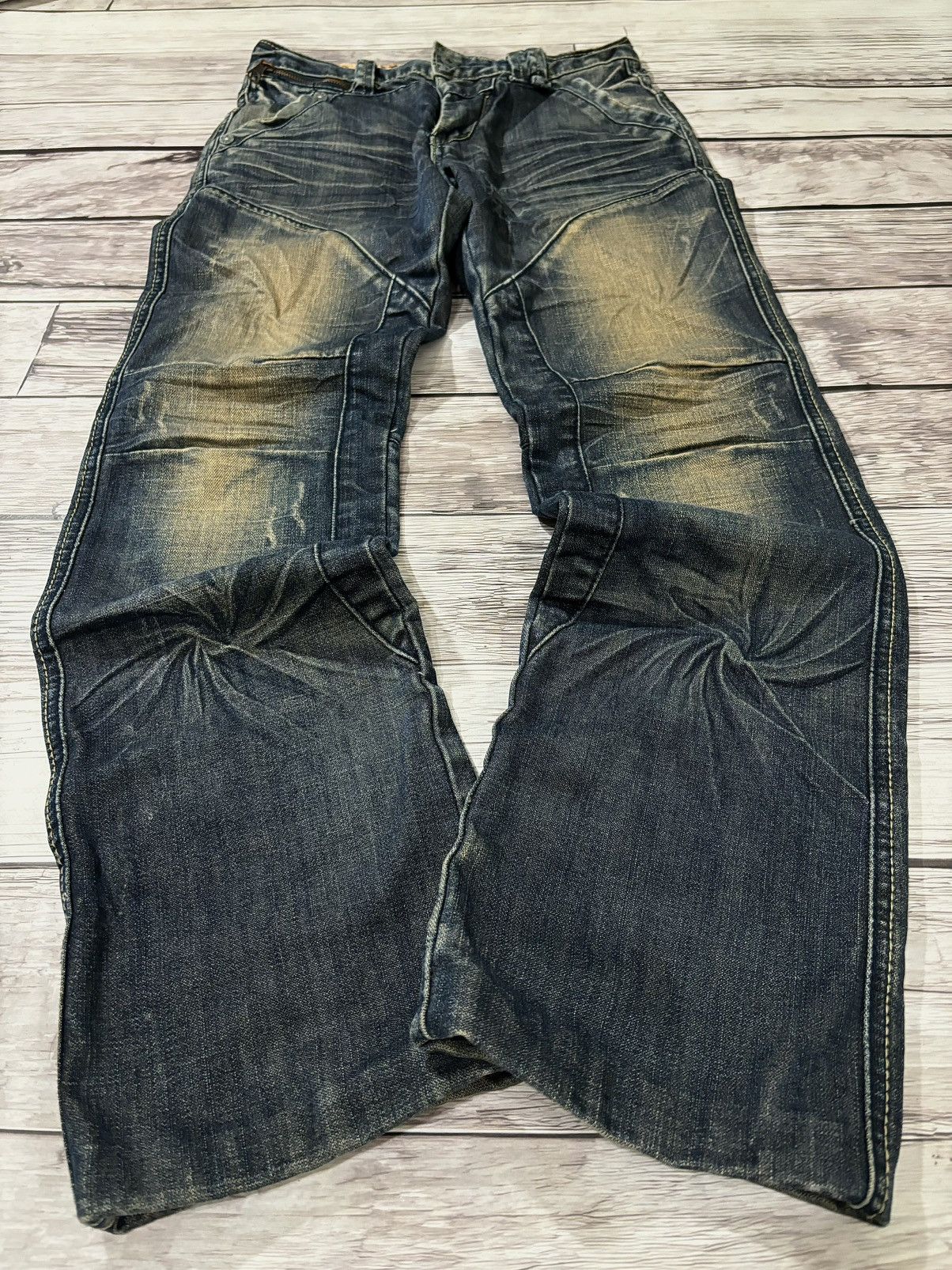 Designer × Hysteric Glamour × Japanese Brand Crazy Chrome Hearts Style Japanese Washed Jeans Size US 30 / EU 46 - 1 Thumbnail